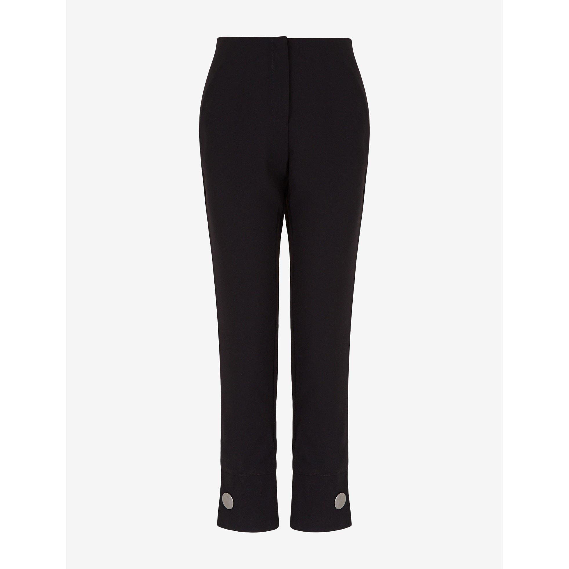 Black - Armani Exchange - Women's Straight Leg Trousers - 1