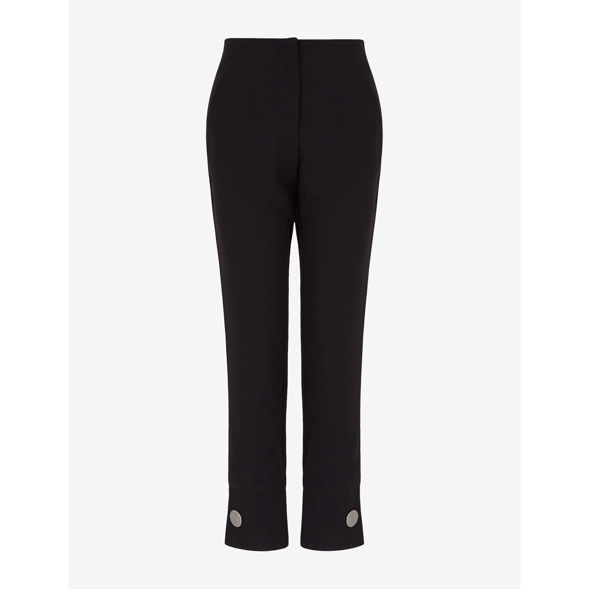 Black - Armani Exchange - Women's Straight Leg Trousers - 3