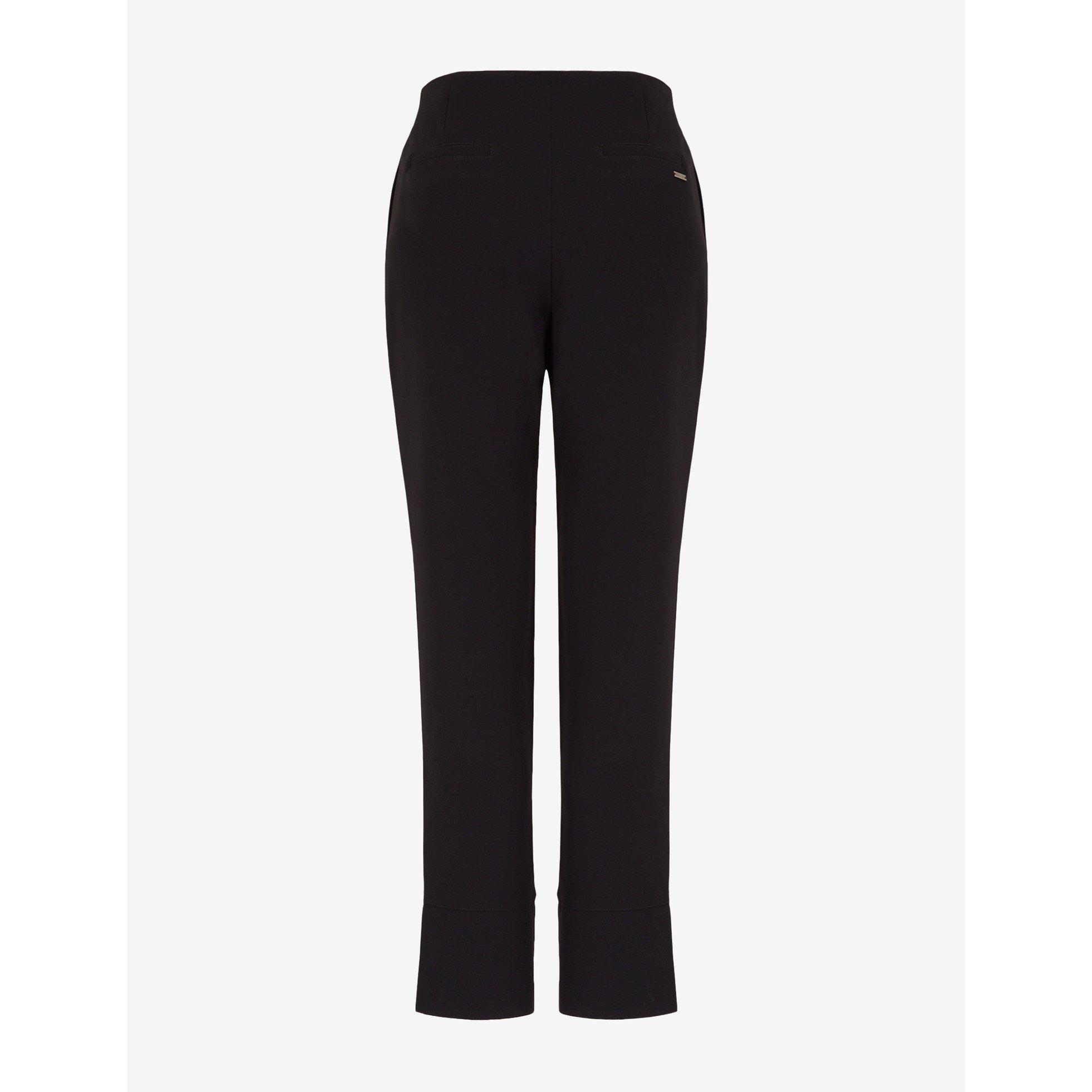 Black - Armani Exchange - Women's Straight Leg Trousers - 4
