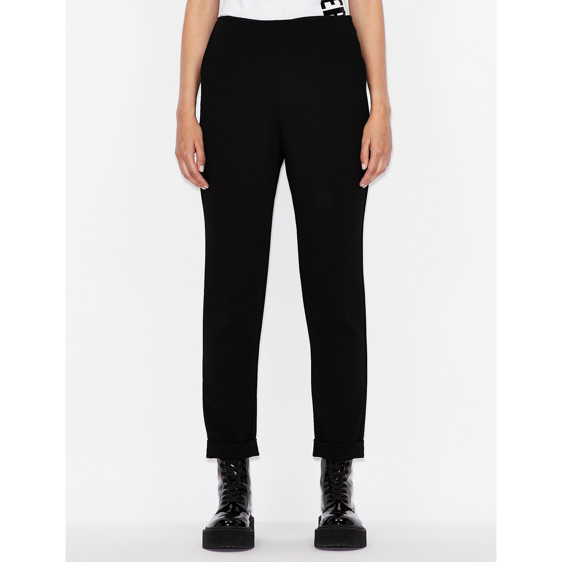 Armani Exchange Women's Ax Classic Straight Leg Trouser - Black - 8 (XS)