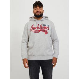 Jack and Jones Logo Hoodie Mens Plus Size