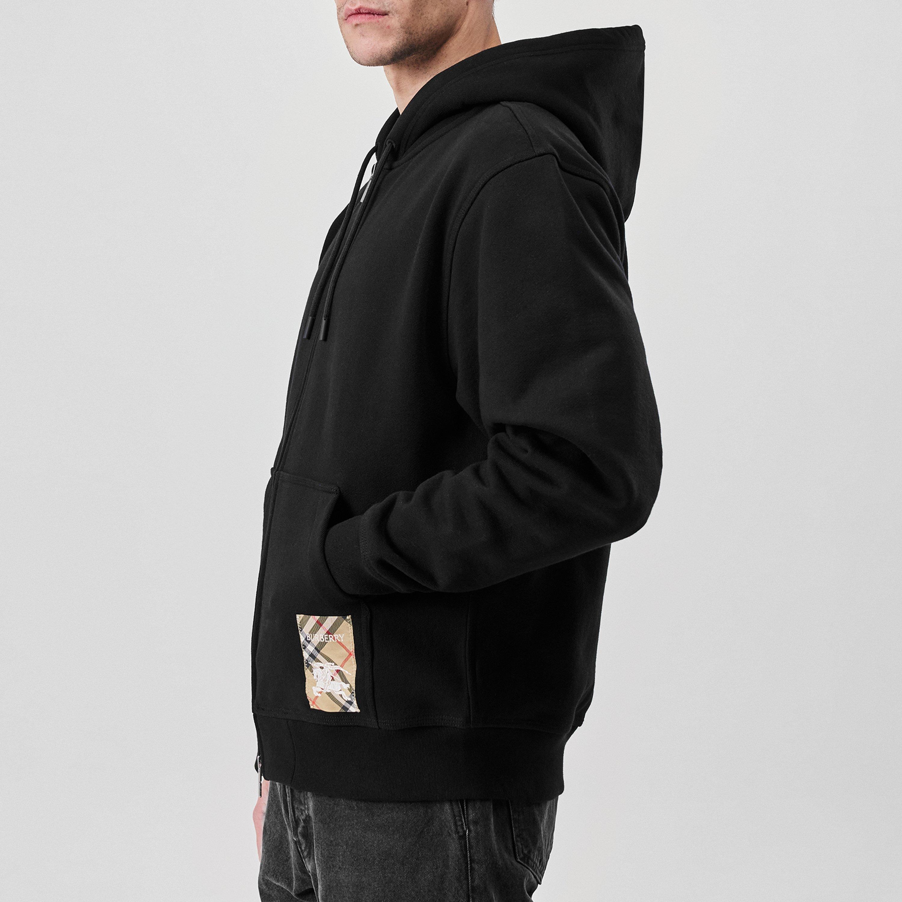 Burberry | Check Label Zipped Hoodie | Zip Hoodies | Cruise