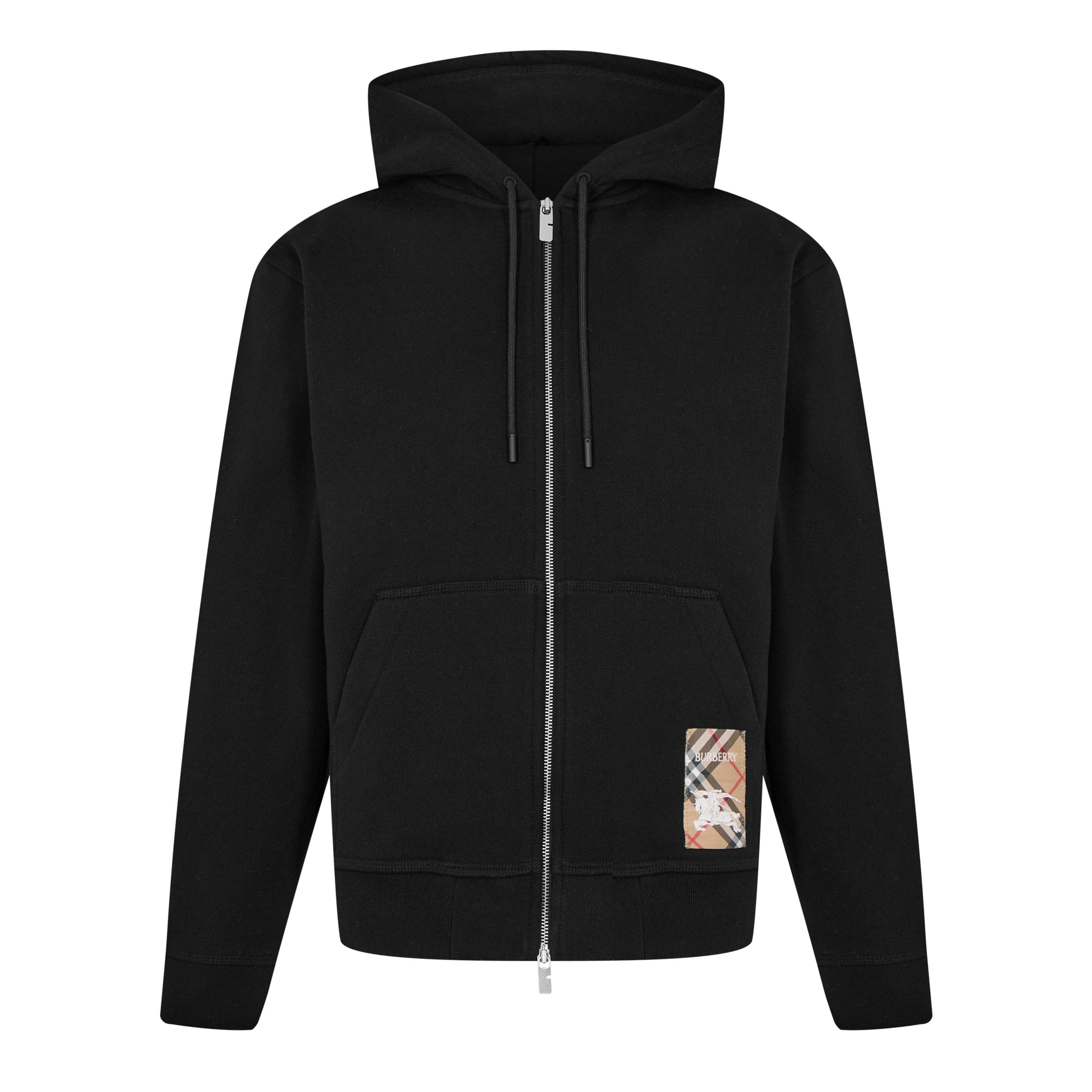 Burberry | Check Label Zipped Hoodie | Zip Hoodies | Cruise