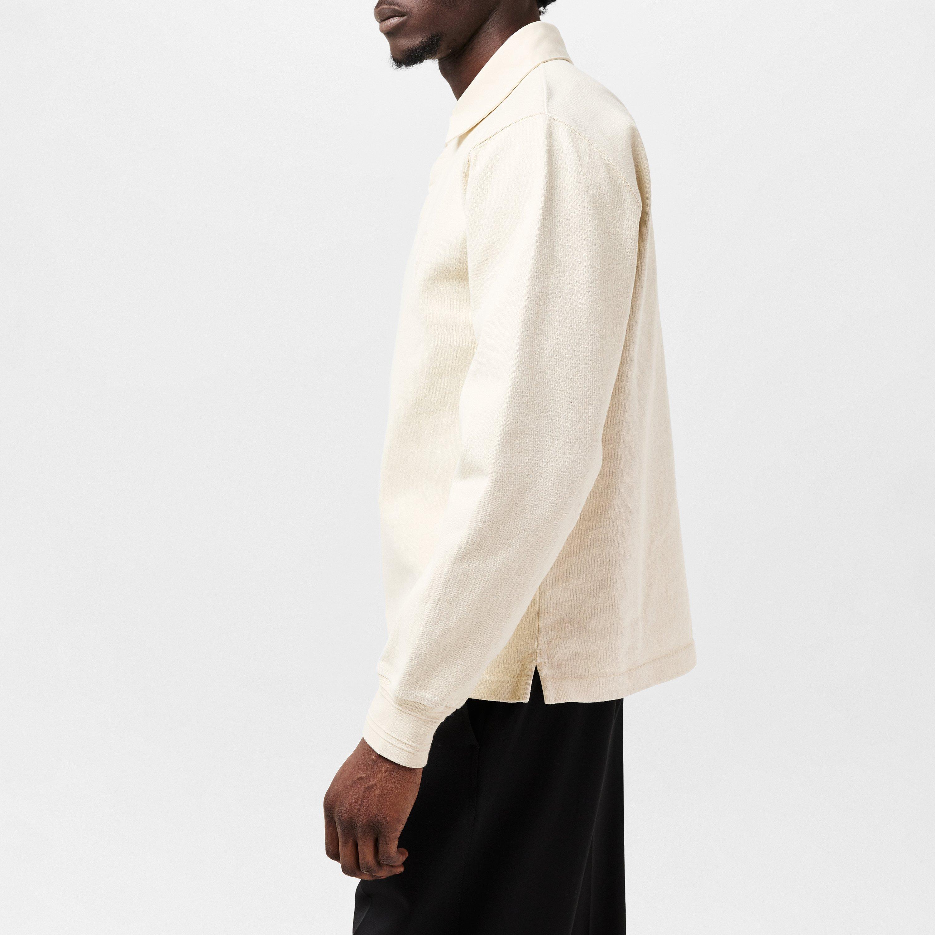 White - Burberry - Long Sleeve Polo Shirt - 2