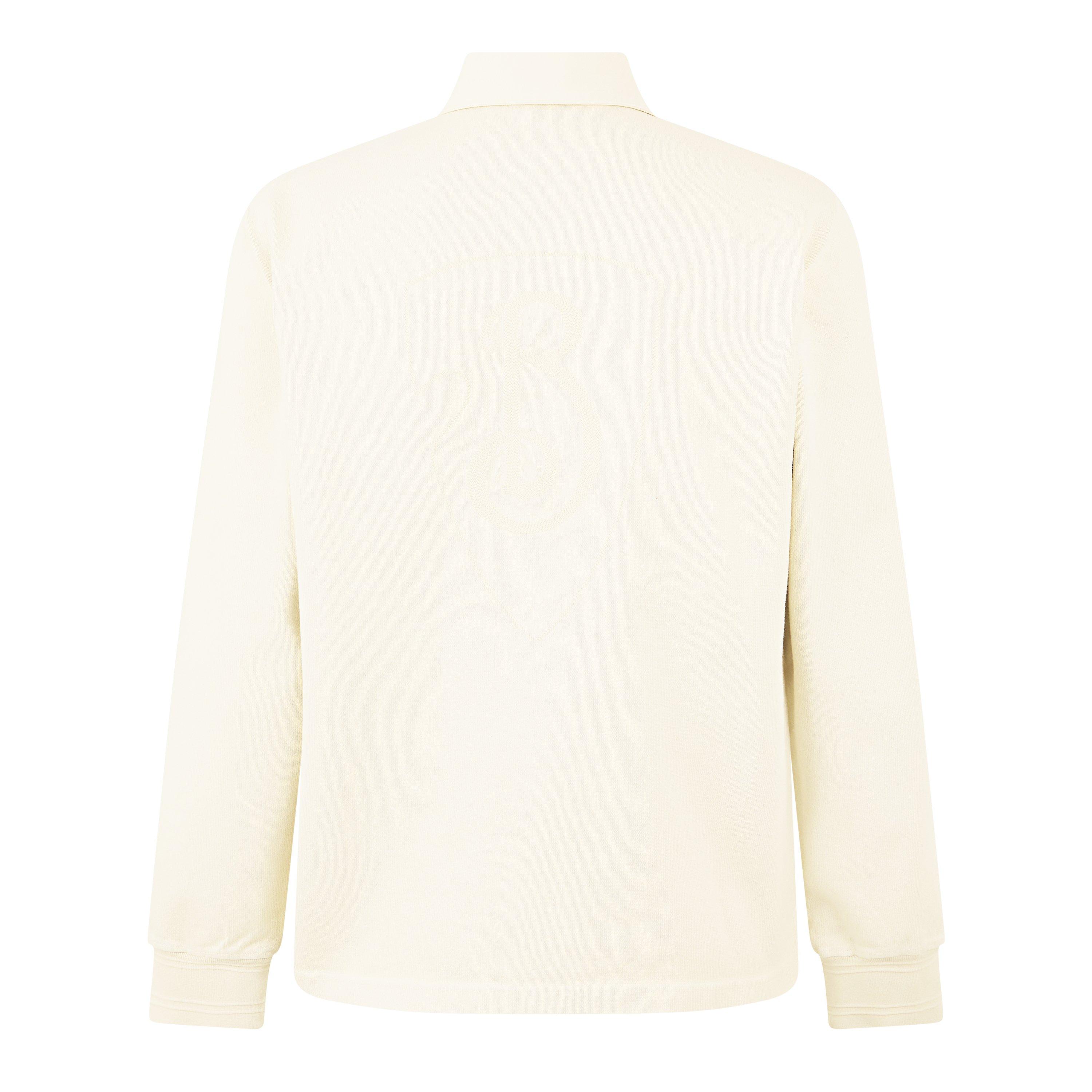 White - Burberry - Long Sleeve Polo Shirt - 6