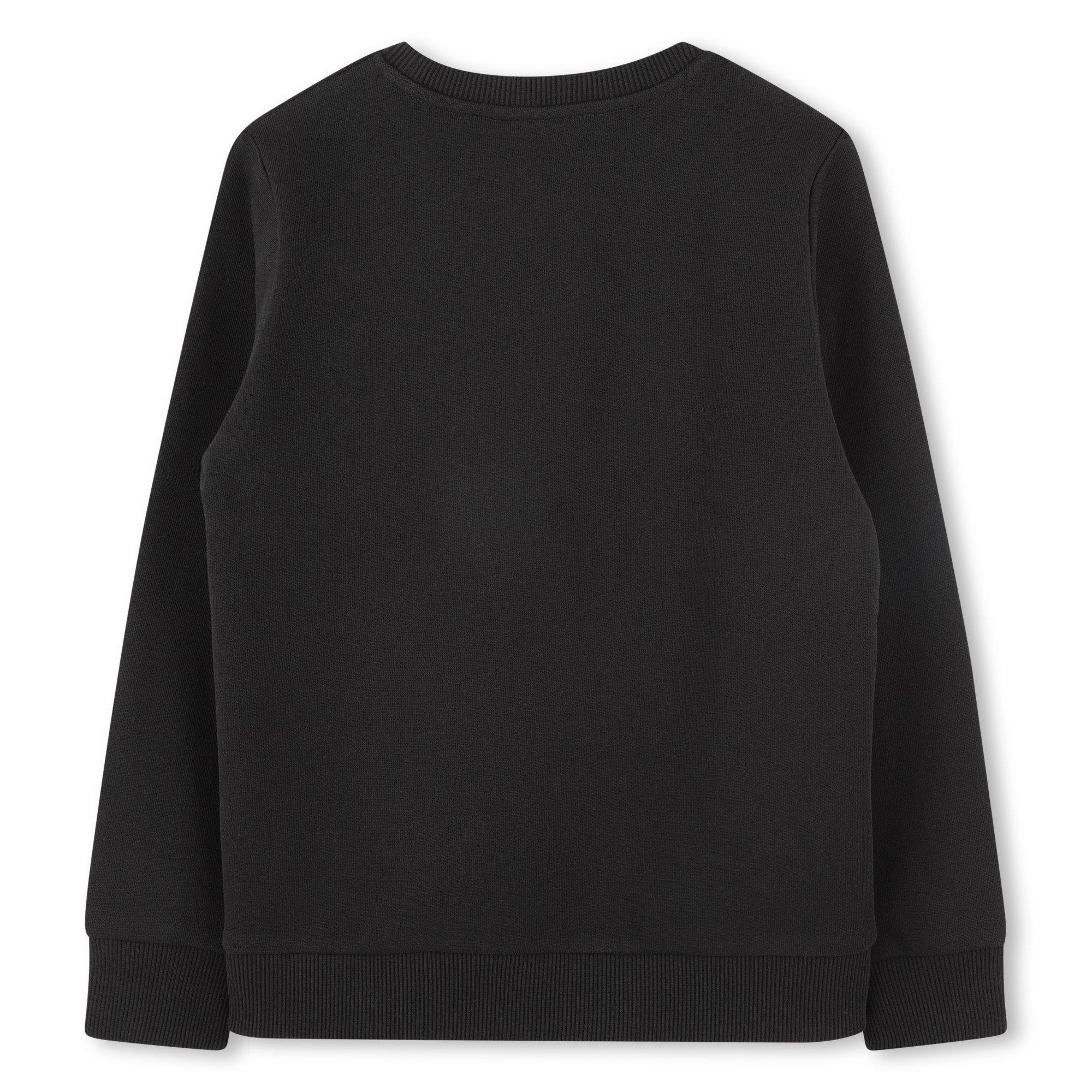 Black 09B - Boss - Kids Large Logo Sweatshirt, Logo Design - 2