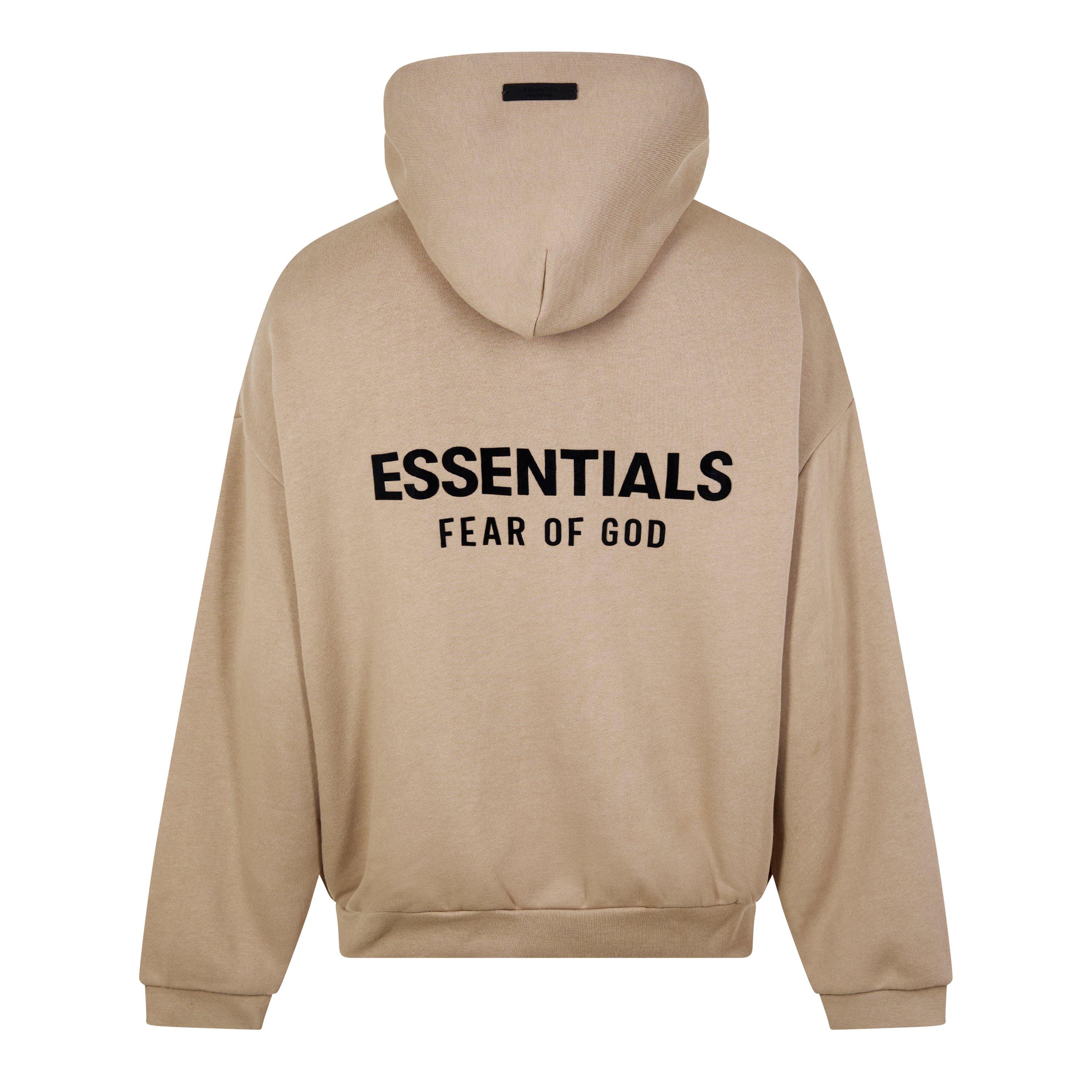 Desert Sand - Fear Of God Essentials - Logo Over The Head Hoodie - 6