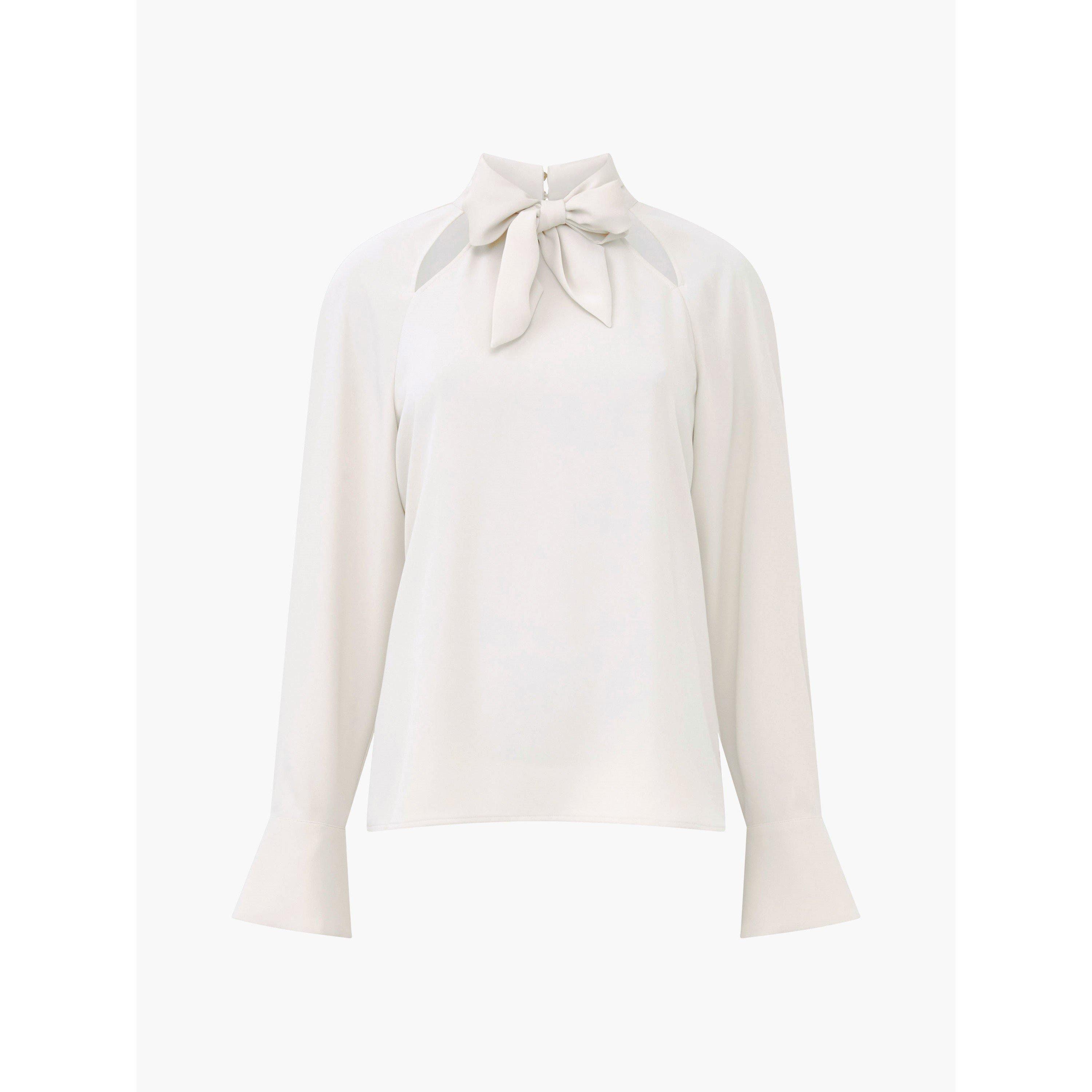 French Connection Women's Carmen Long-Sleeve Blouse - Classic Cream - 8 (XS)