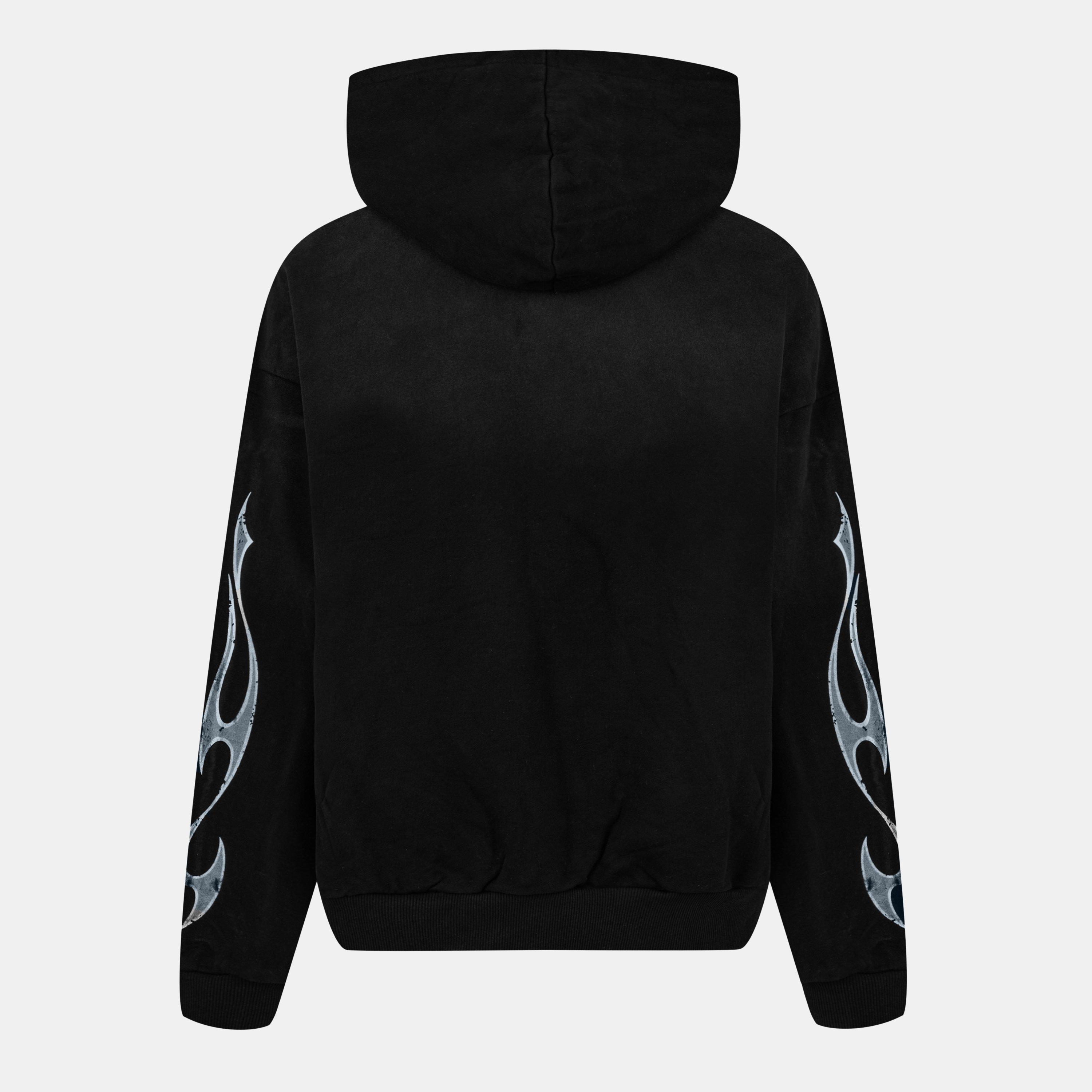 Black/Grey - God Made - Gm Logo Hoodie - 2