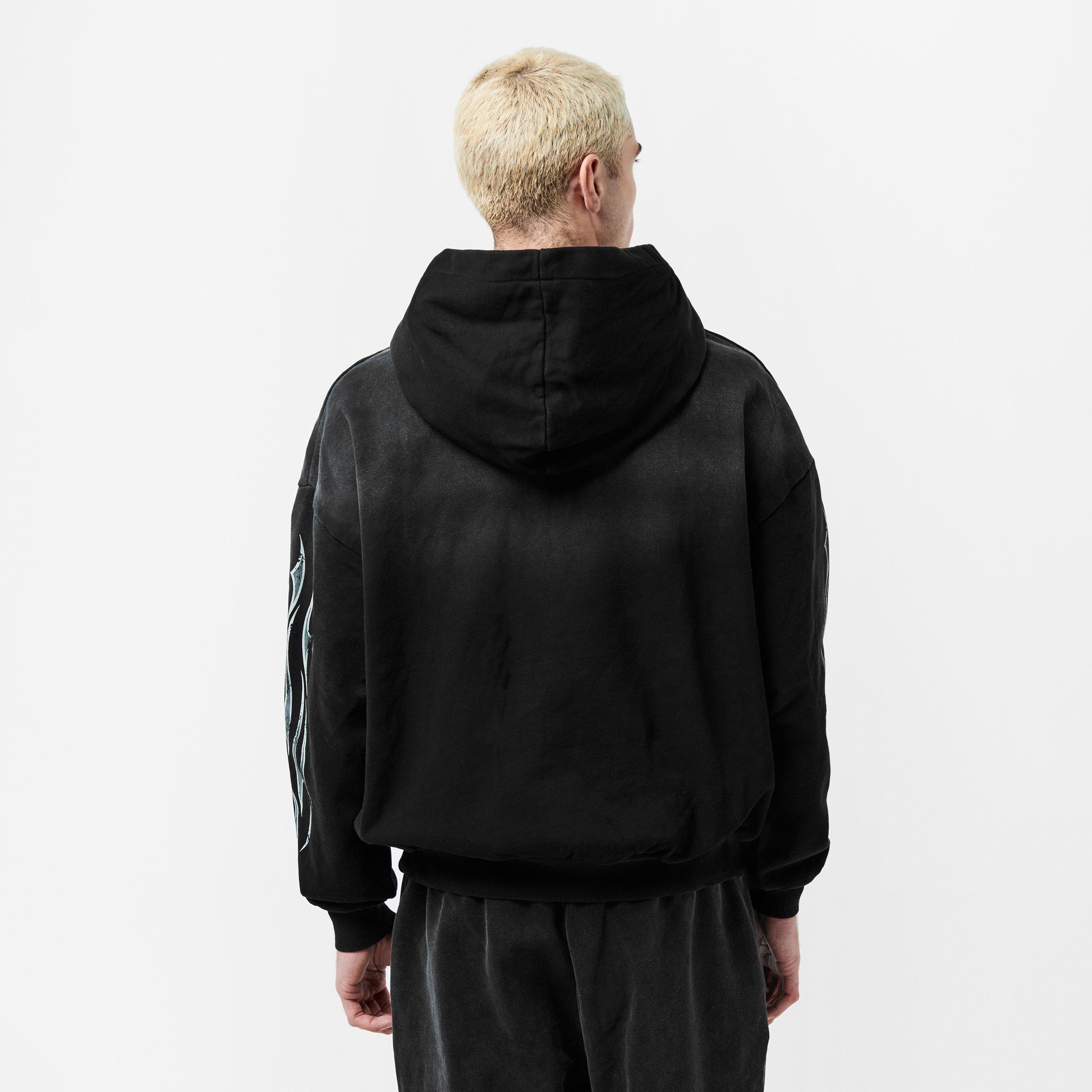 Black/Grey - God Made - Gm Logo Hoodie - 4