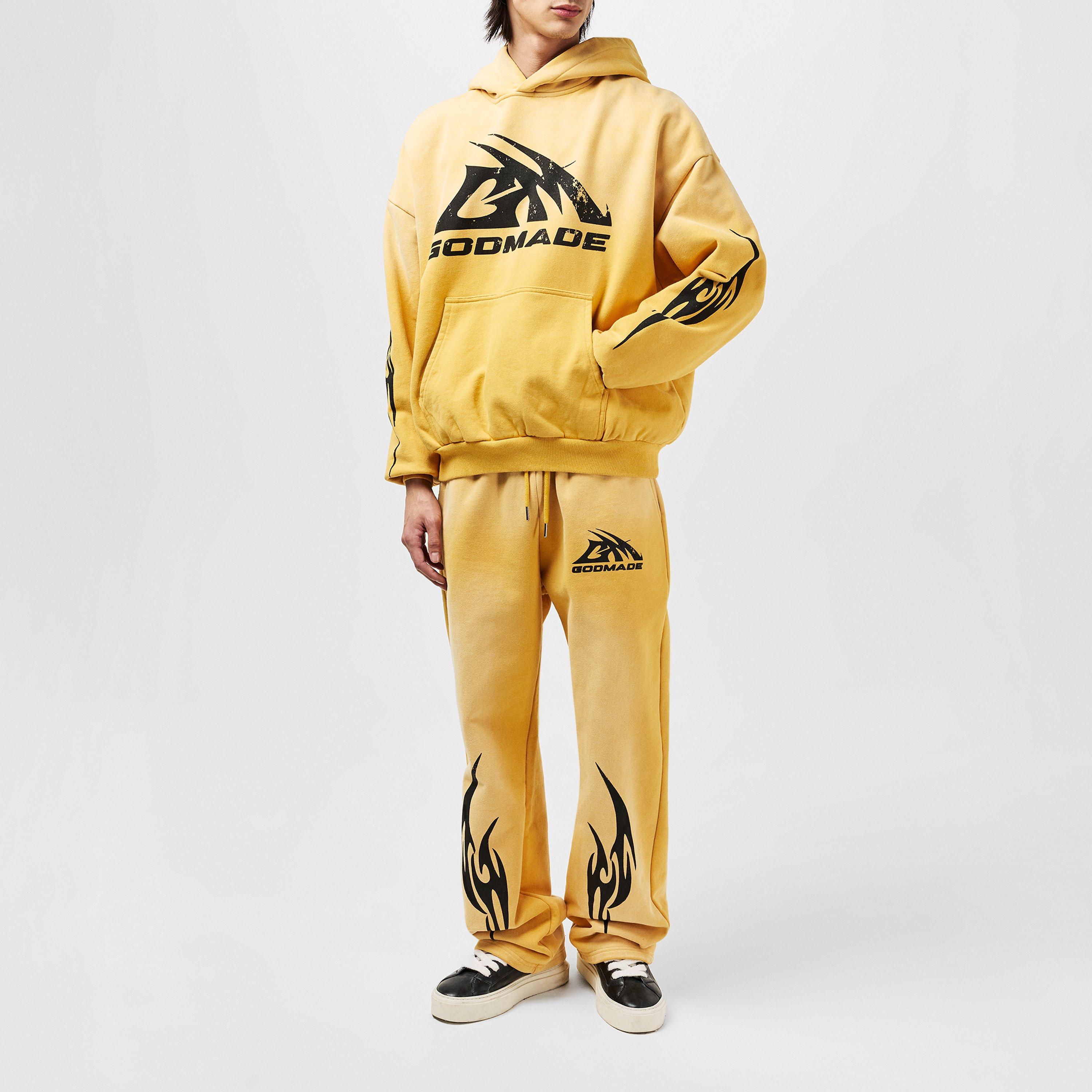 Yellow - God Made - Mens GM Logo Hoodie - 6