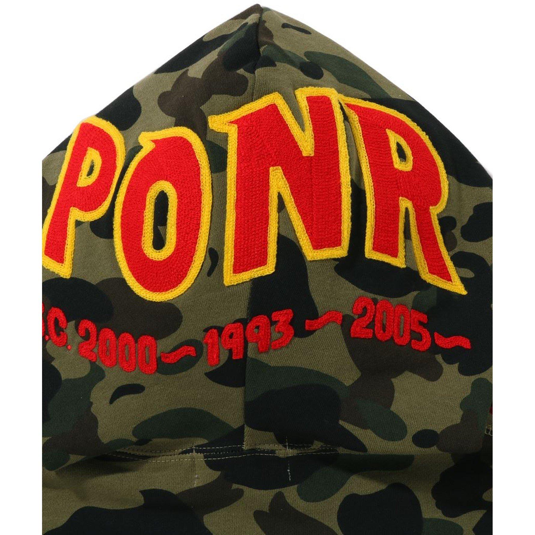 Green Camo - A Bathing Ape - Men's Shark Zip Hoodie - 7