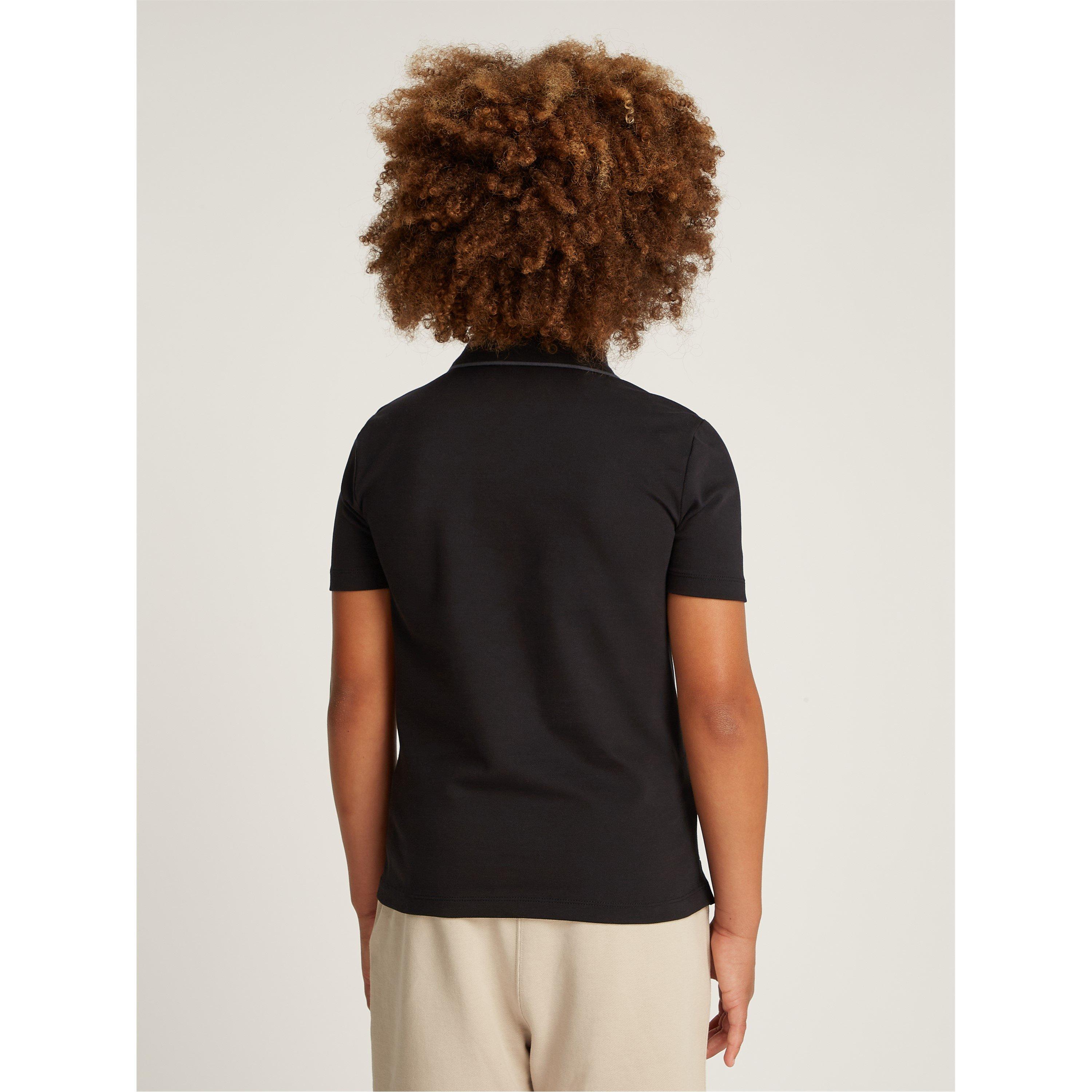 Ck Black - Calvin Klein Jeans - Kids' Embroidered Logo Short Sleeve Polo Shirt - 3
