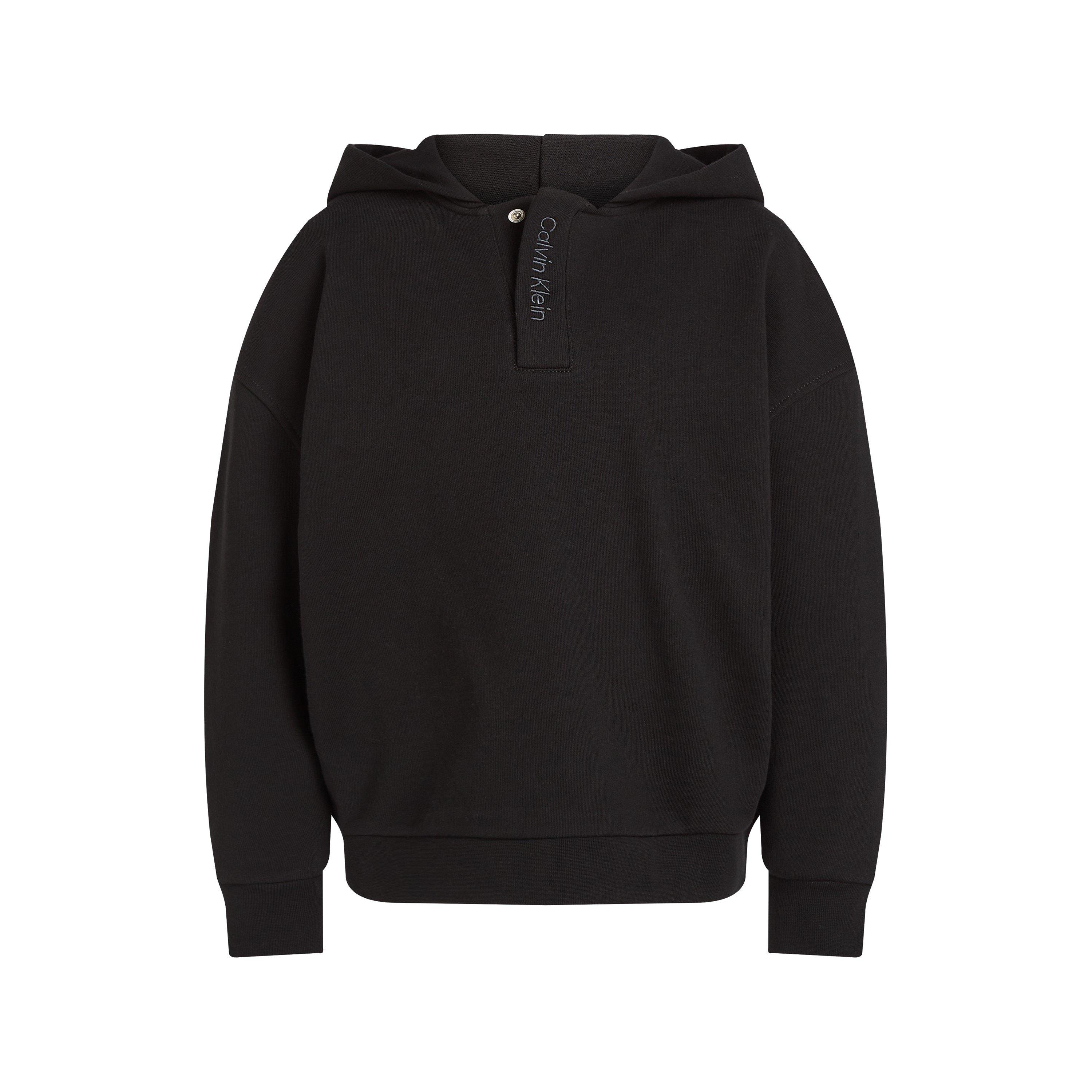 CK Black BEH - Calvin Klein Jeans - Kids' Embroidered Logo Terry Hoodie - 4