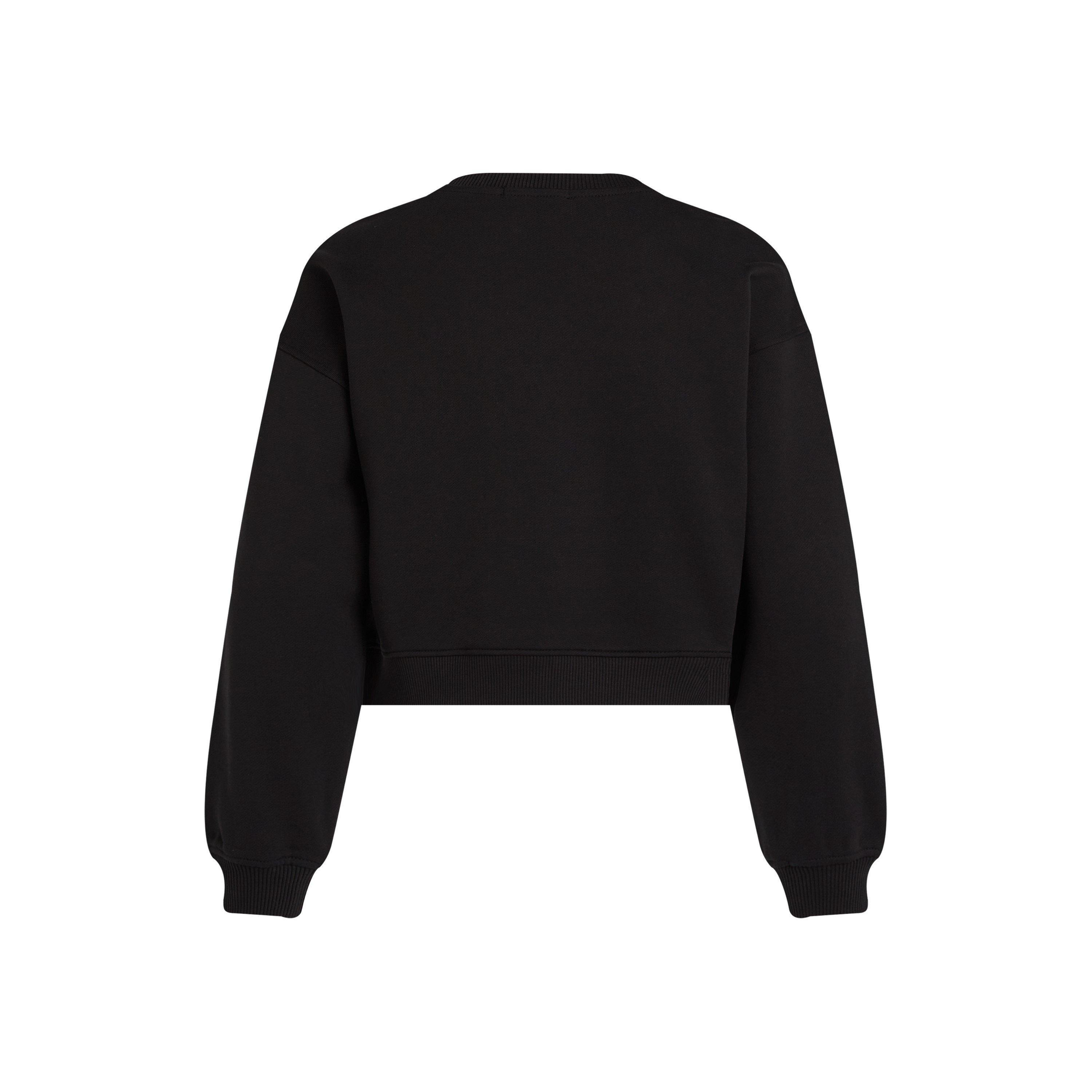 CK Black BEH - Calvin Klein Jeans - Kids' Glitter Monologo Cotton Crew Sweatshirt - 5