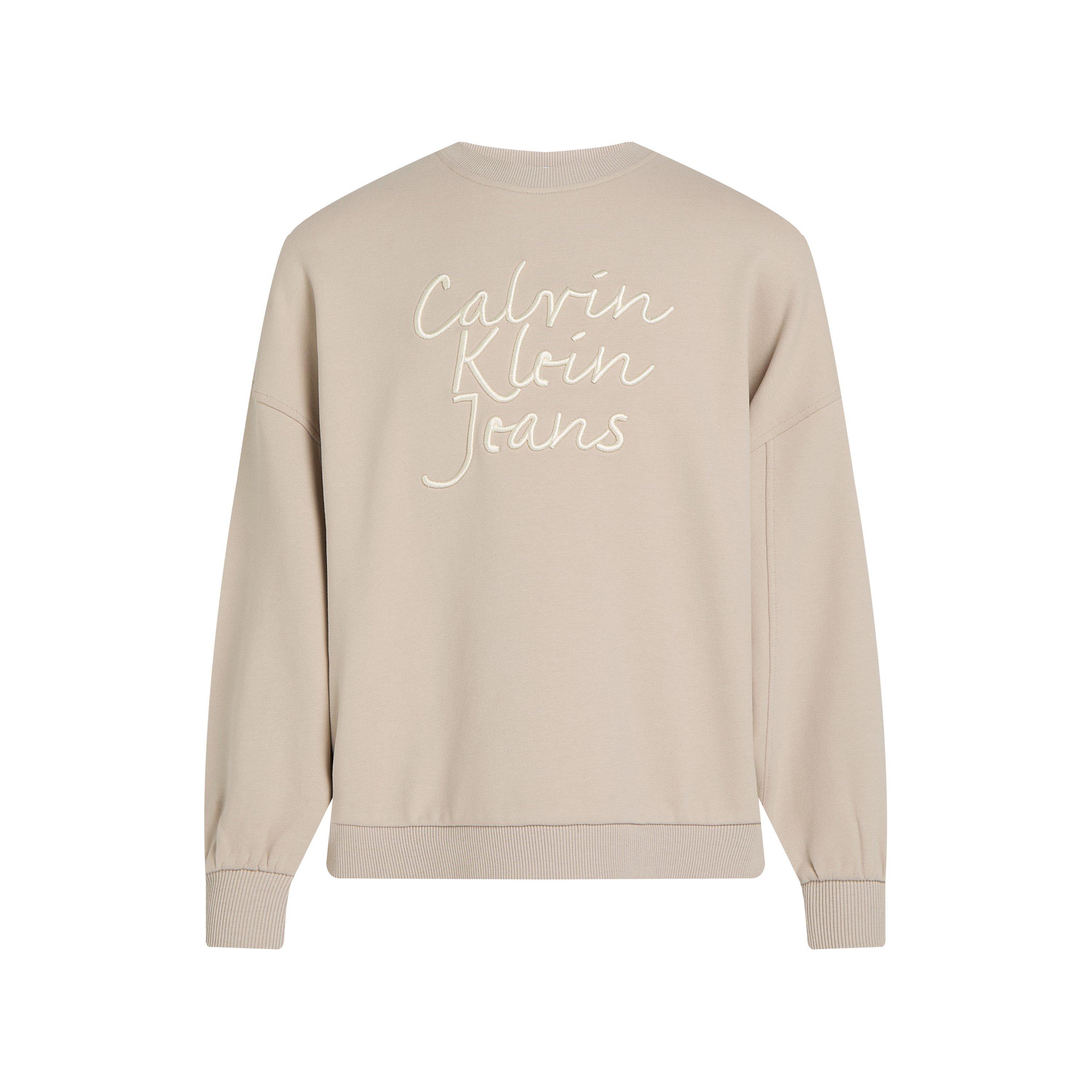 Chateau Gry PA8 - Calvin Klein Jeans - Kids' Logo Embroidered Cotton Sweatshirt - 4