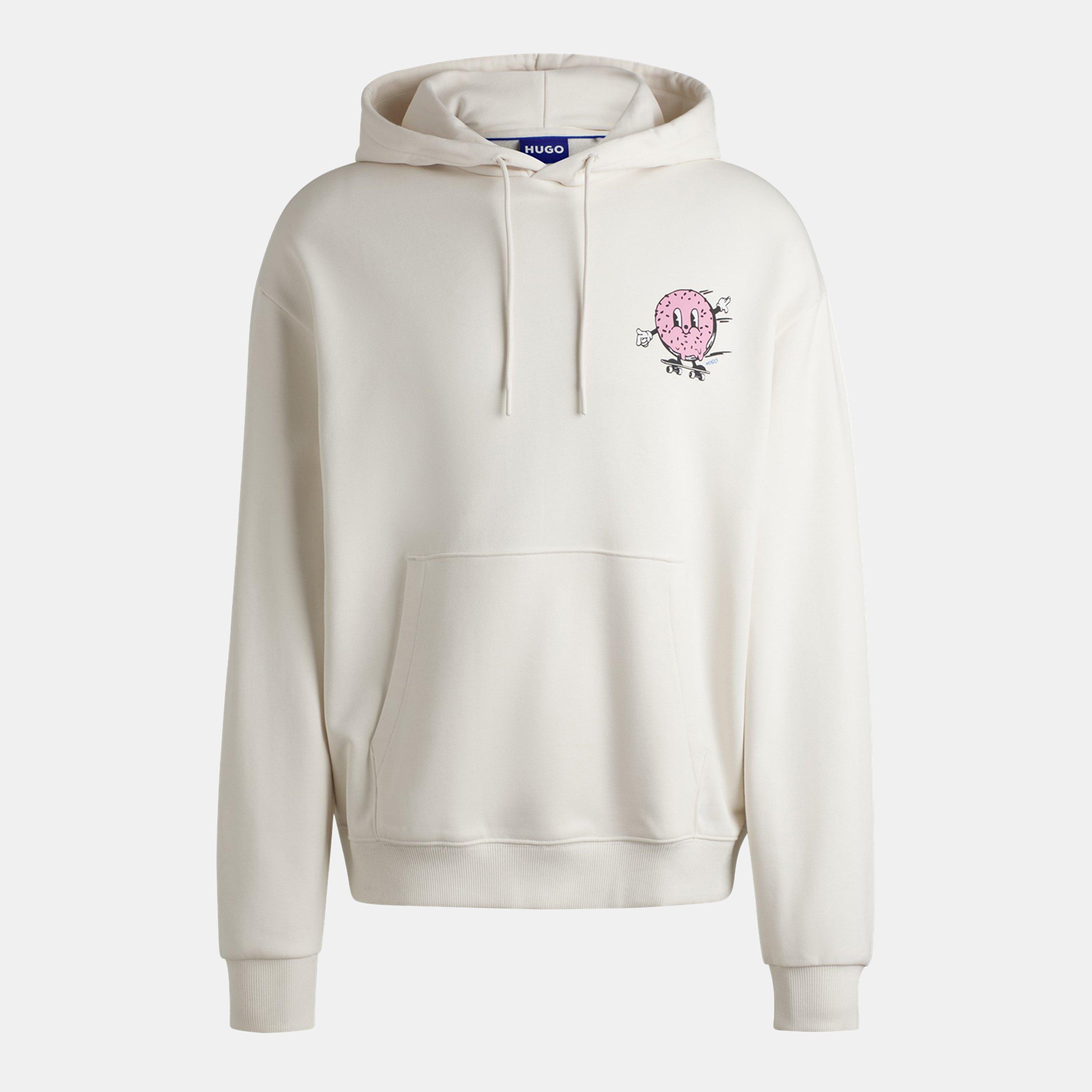 Hugo Men's Namiko Blue Pullover Hoodie - Open White 121 - S