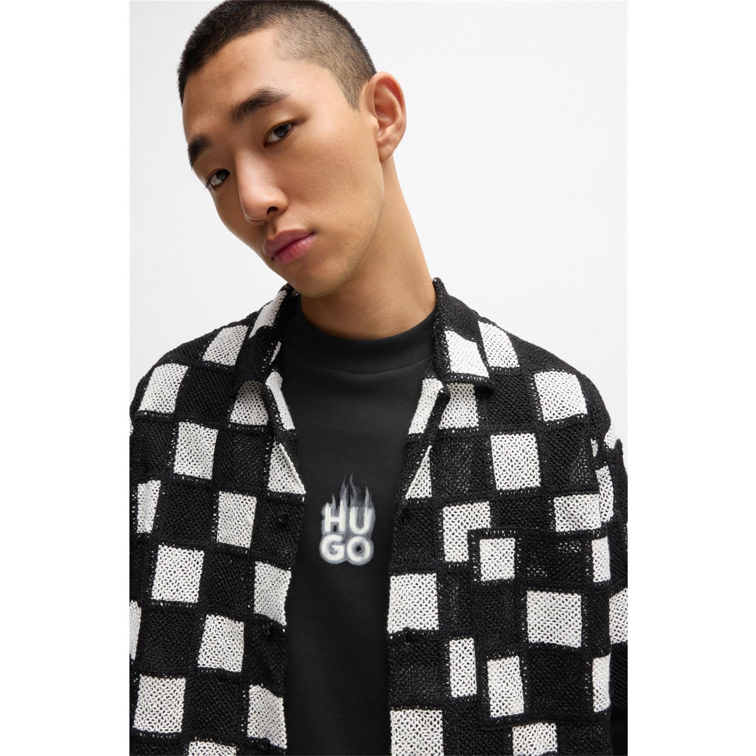 Black 001 - Hugo - Men's Durungu Crew Sweatshirt - 4