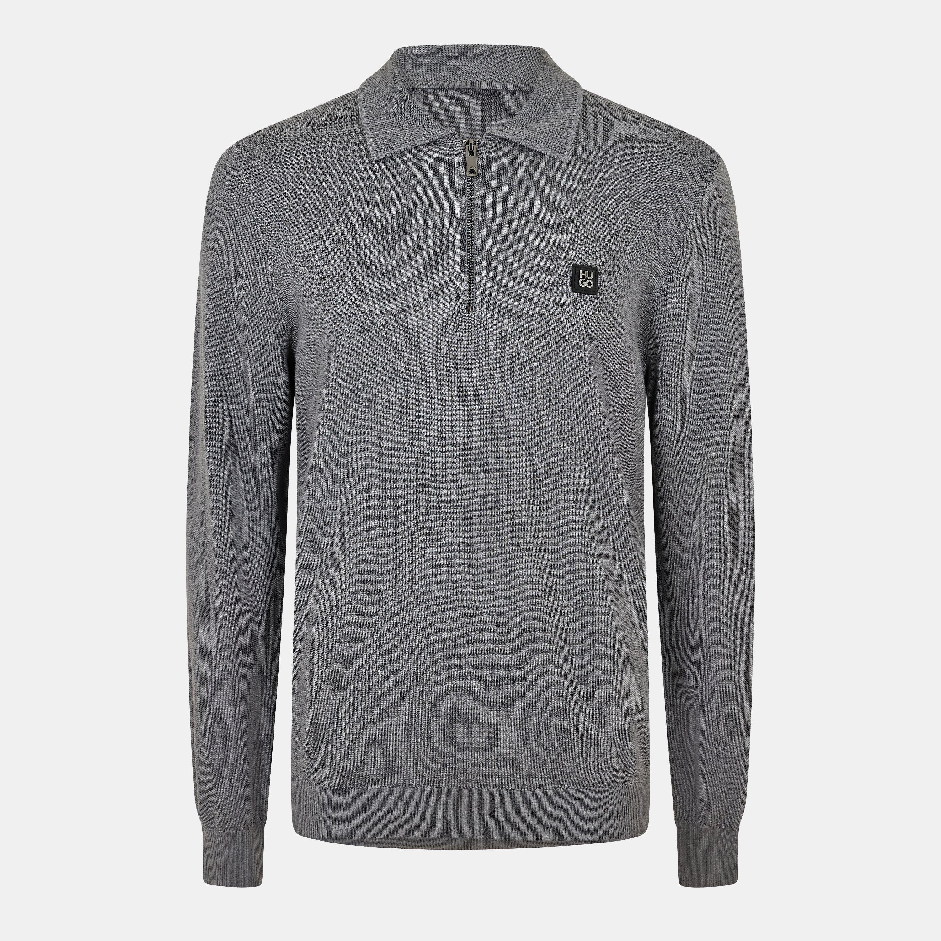 Hugo Men's Long-Sleeve Polo Shirt