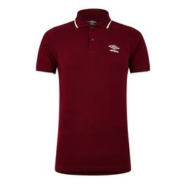 Umbro Logo Short Sleeve Polo Shirt Unisex Adults