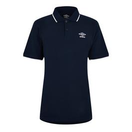 Umbro Logo Short Sleeve Polo Shirt Unisex Adults