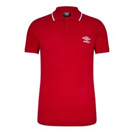 Umbro Logo Short Sleeve Polo Shirt Unisex Adults