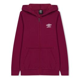 Umbro Diamond Logo Full Zip Hoodie Juniors