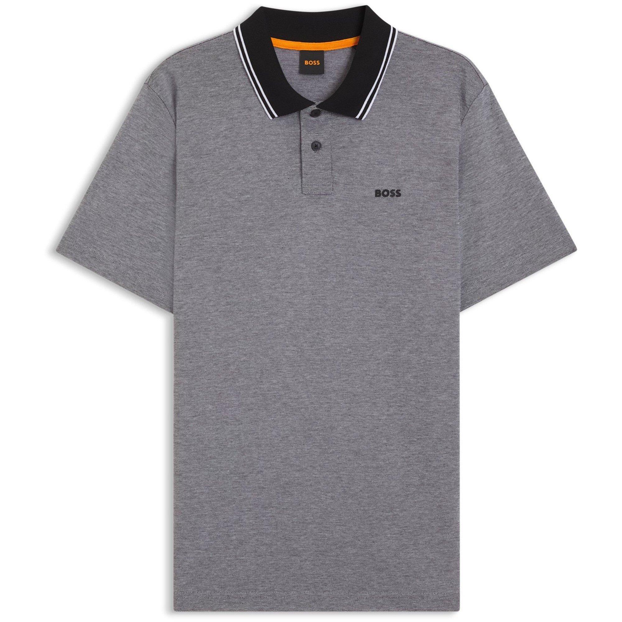 Boss Men's Peoxfordnew Short-Sleeve Polo Shirt - Black - XL