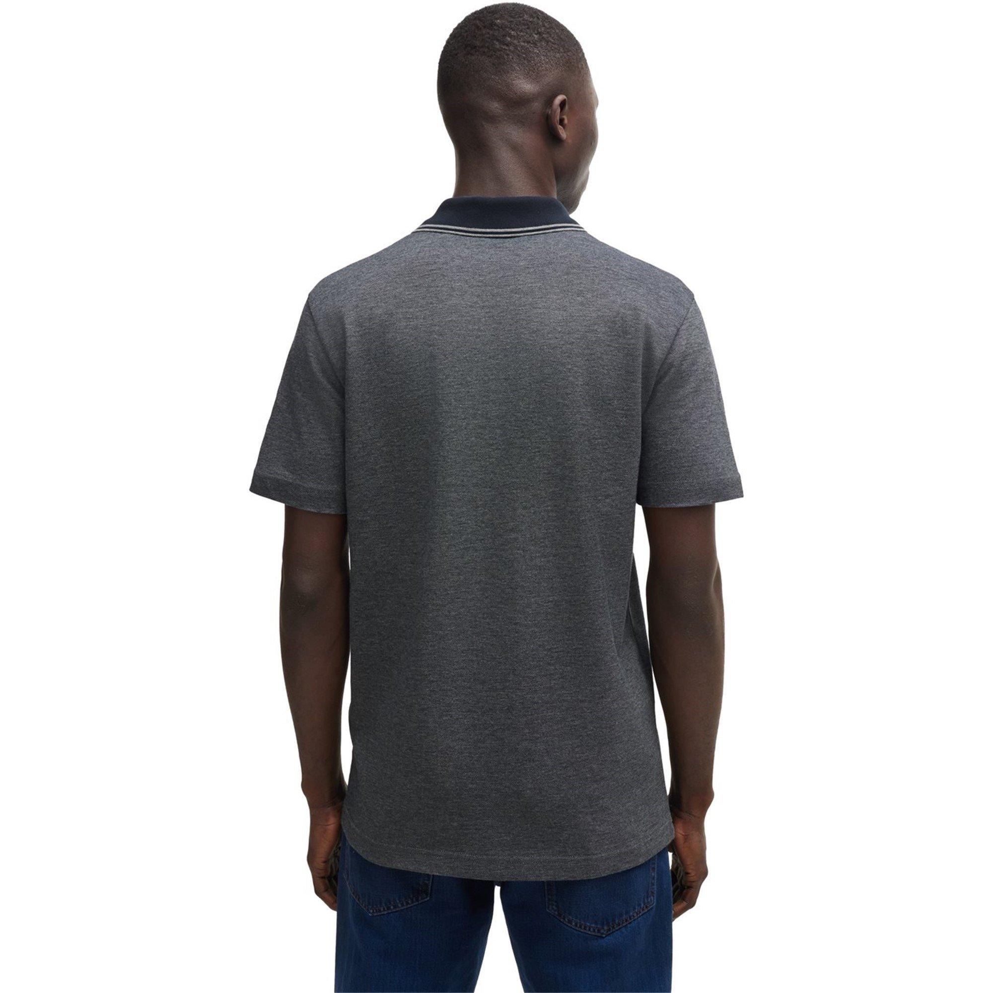 Dark Blue 404 - Boss - Men's Peoxfordnew Short-Sleeve Polo Shirt - 4