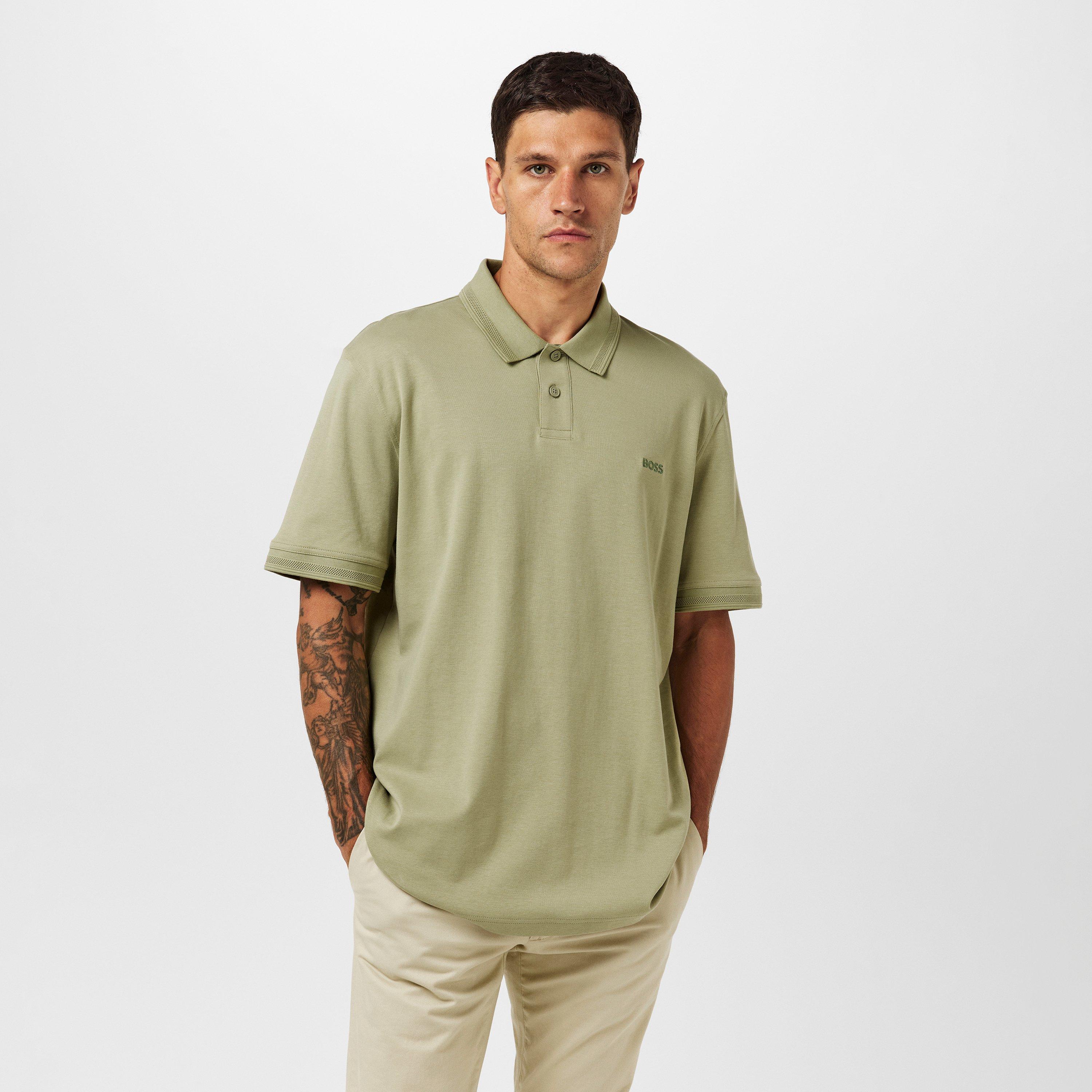 Open Green 370 - Boss - Men's PeInterlock Short-Sleeve Polo Shirt - 3