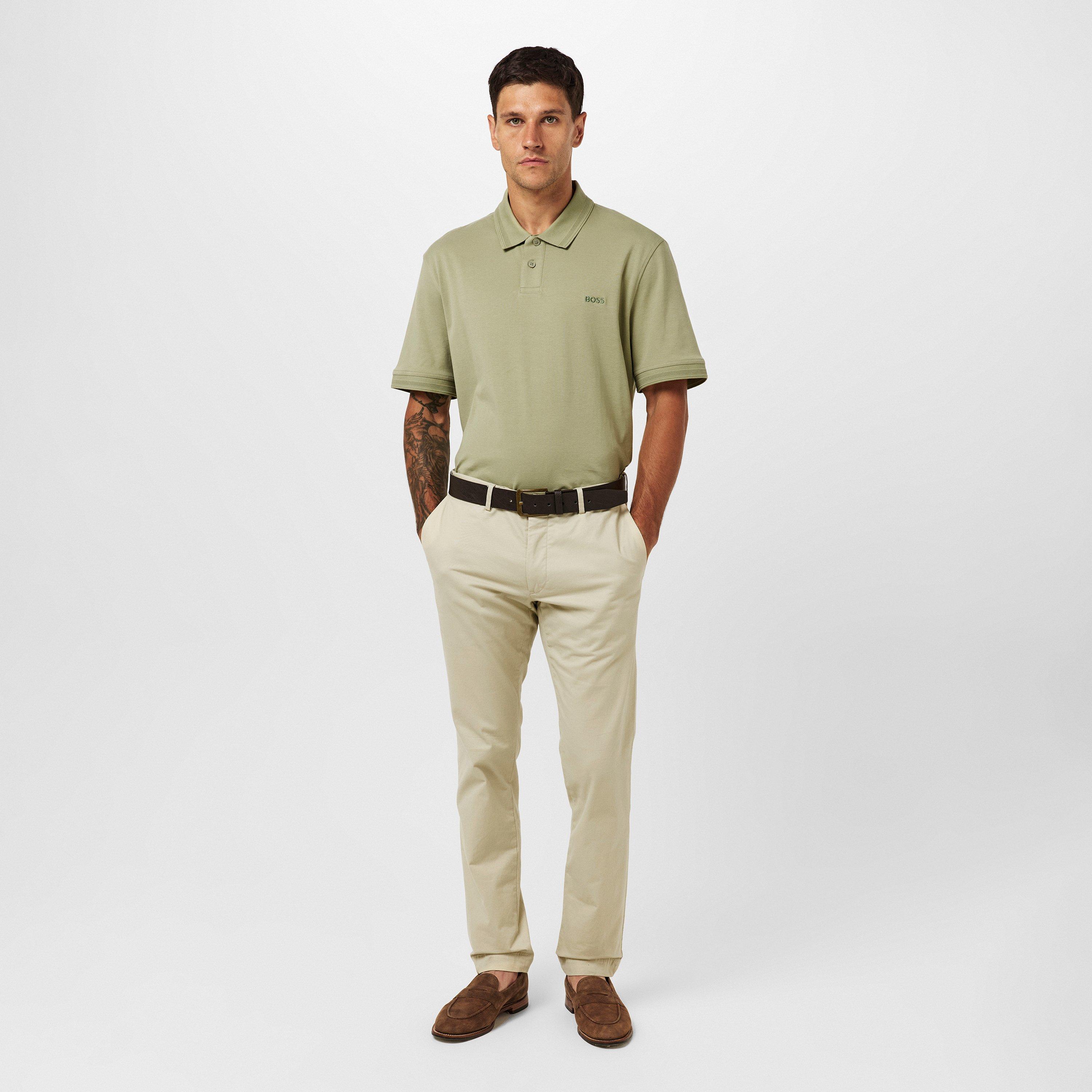 Open Green 370 - Boss - Men's PeInterlock Short-Sleeve Polo Shirt - 6
