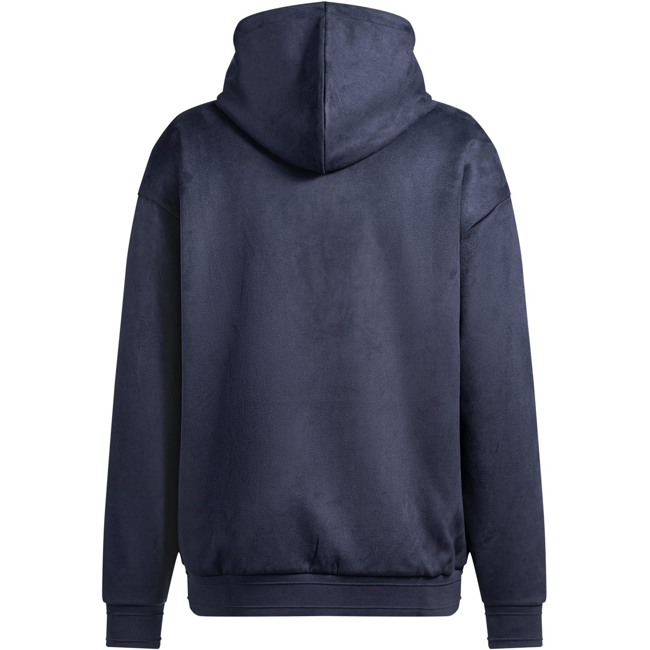 Dark Blue 402 - Boss - Men's HBG Sly Suede Hoodie, Sly Suede Fabric - 2