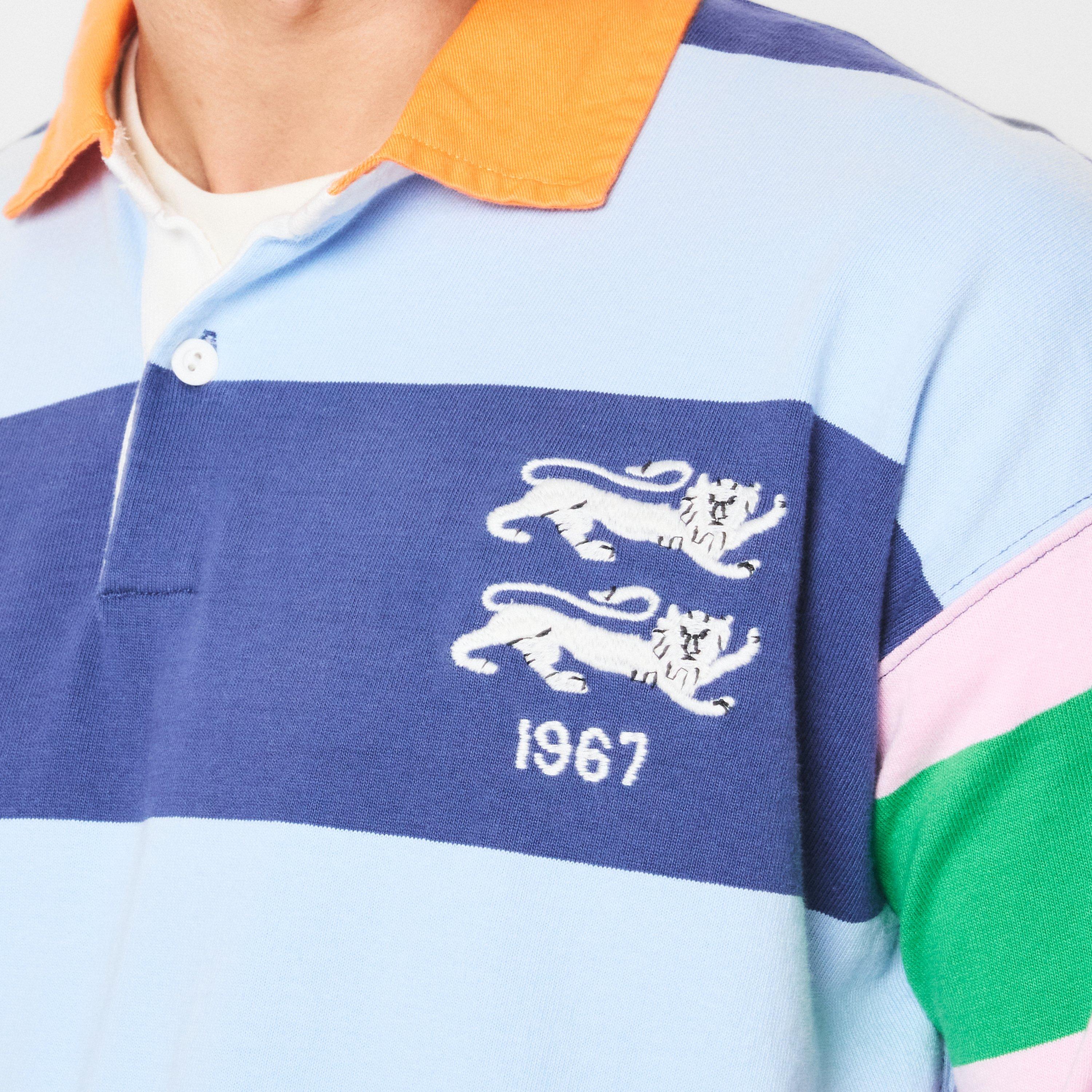 Newport Navy - Polo Ralph Lauren - Men's Multi-Stripe Rugby Polo Shirt - 5