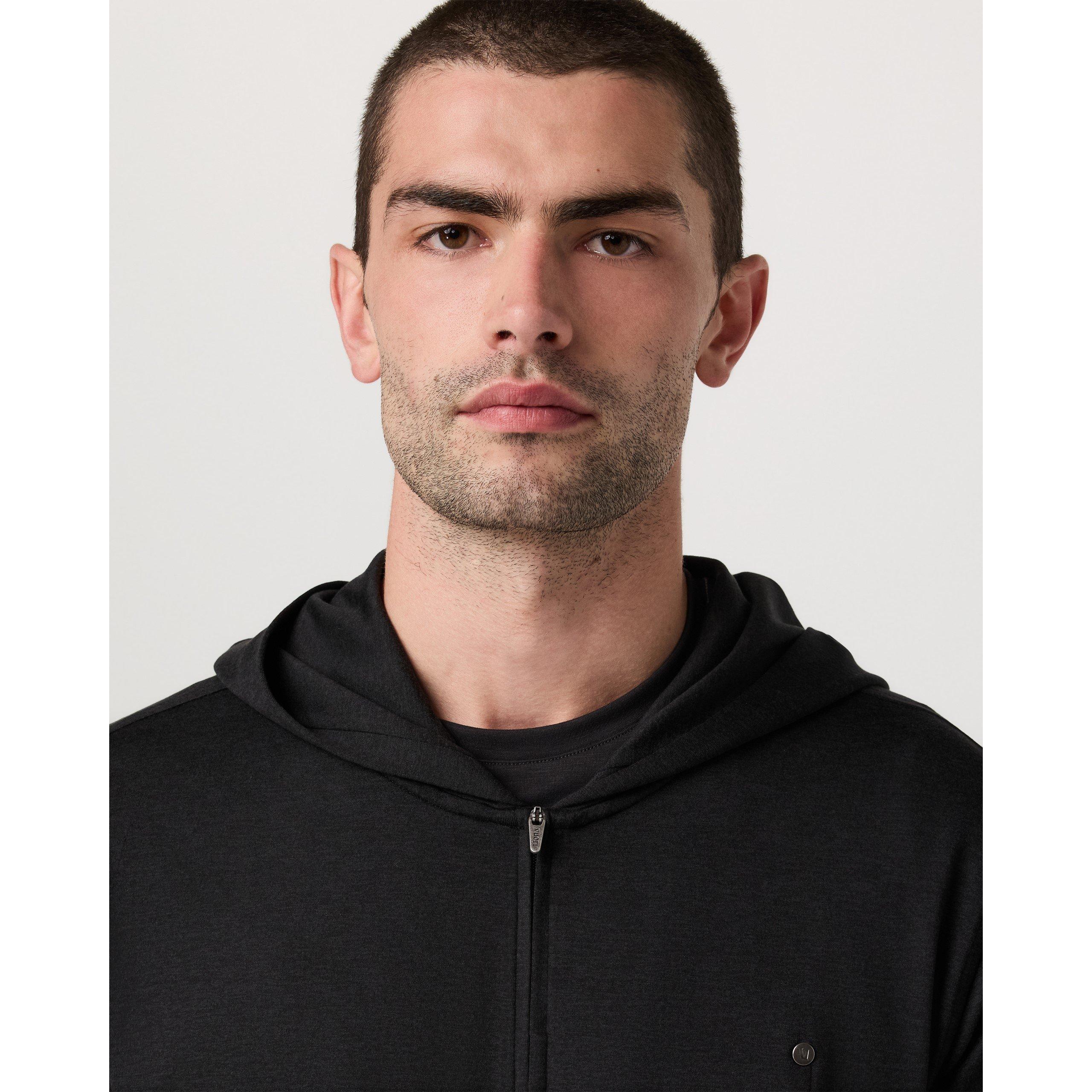 Black Heather - Vuori - Men's Ponto Full Zip Performance Hoodie - 4
