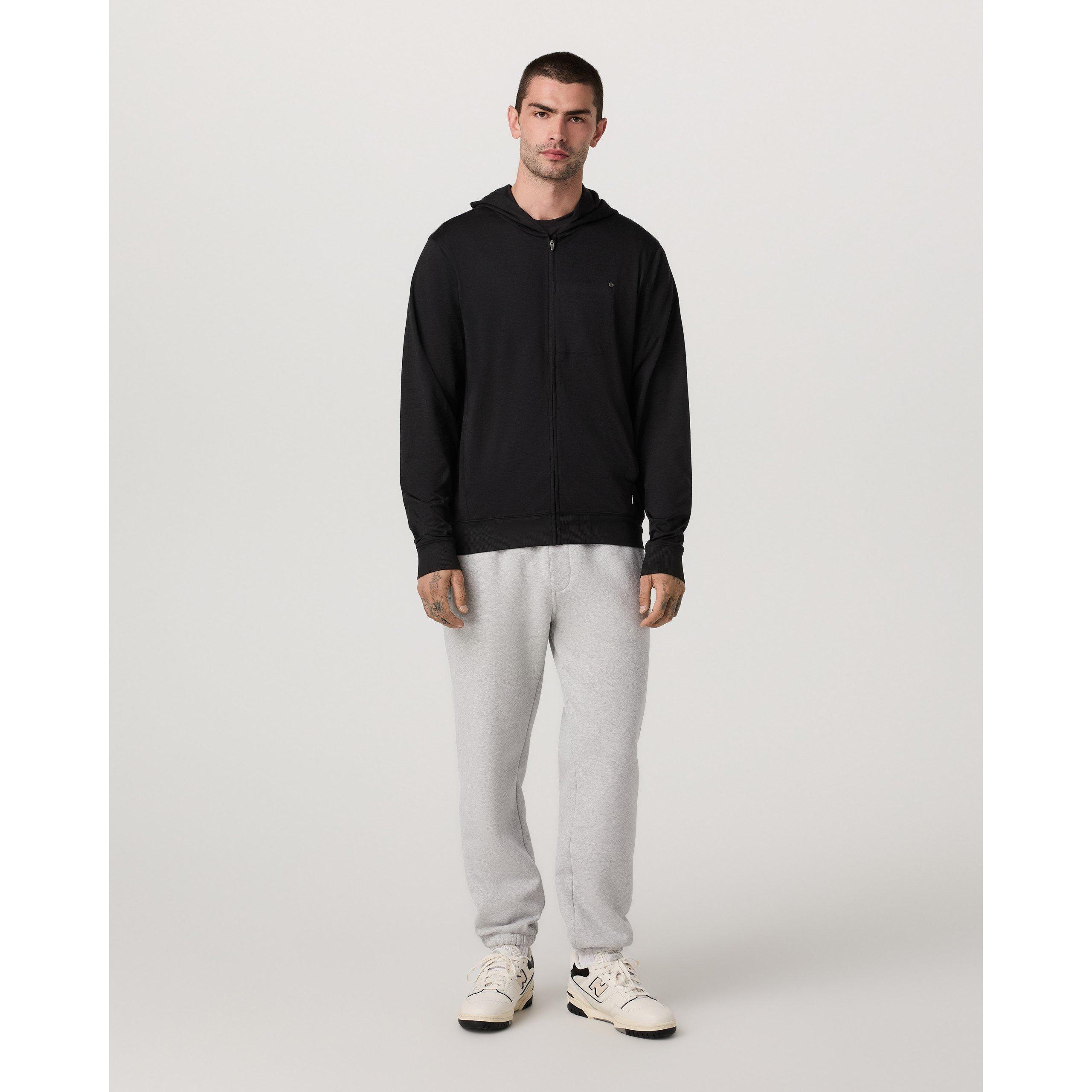 Black Heather - Vuori - Men's Ponto Full Zip Performance Hoodie - 8