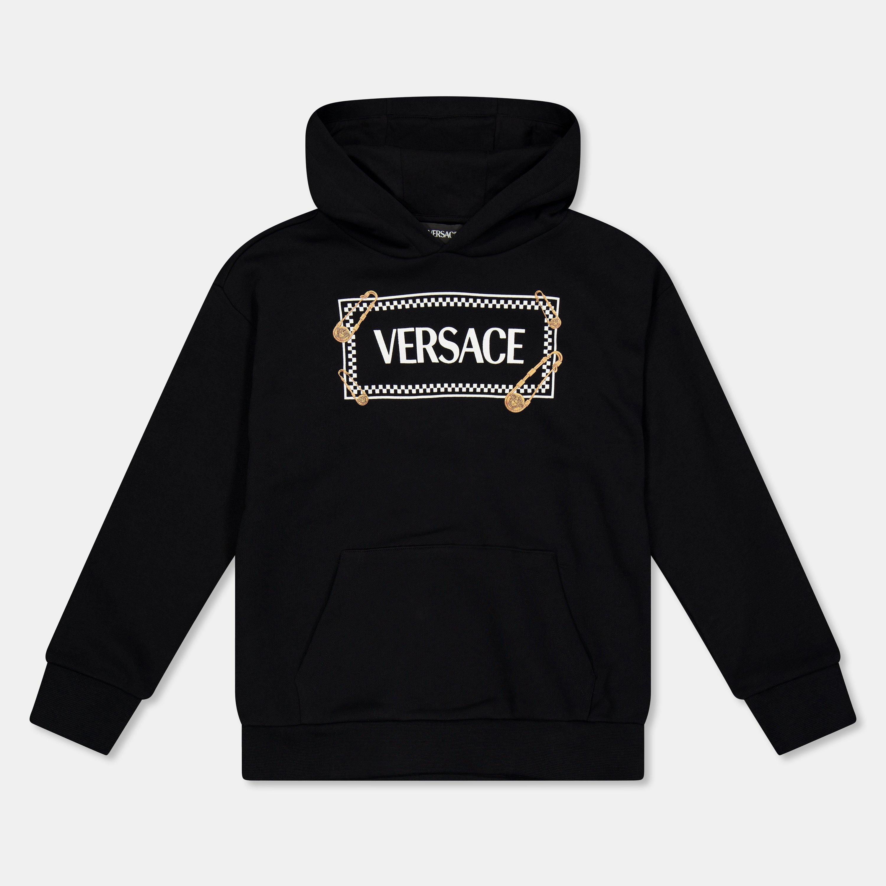 2BV60 Black - Versace - Kids' Pull Over Hoodie - 1