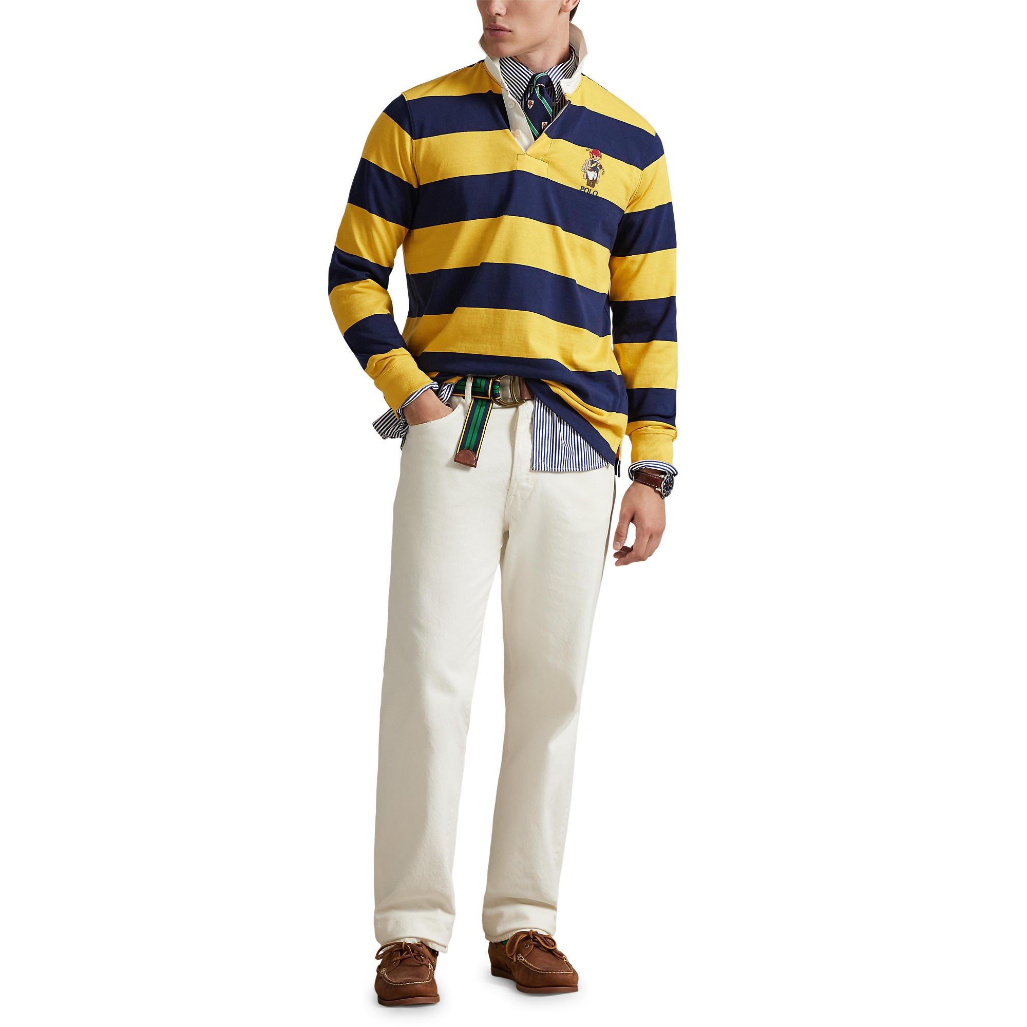Navy/Yllw - Polo Ralph Lauren - Polo Rugby Bear Polo Sn05 - 4