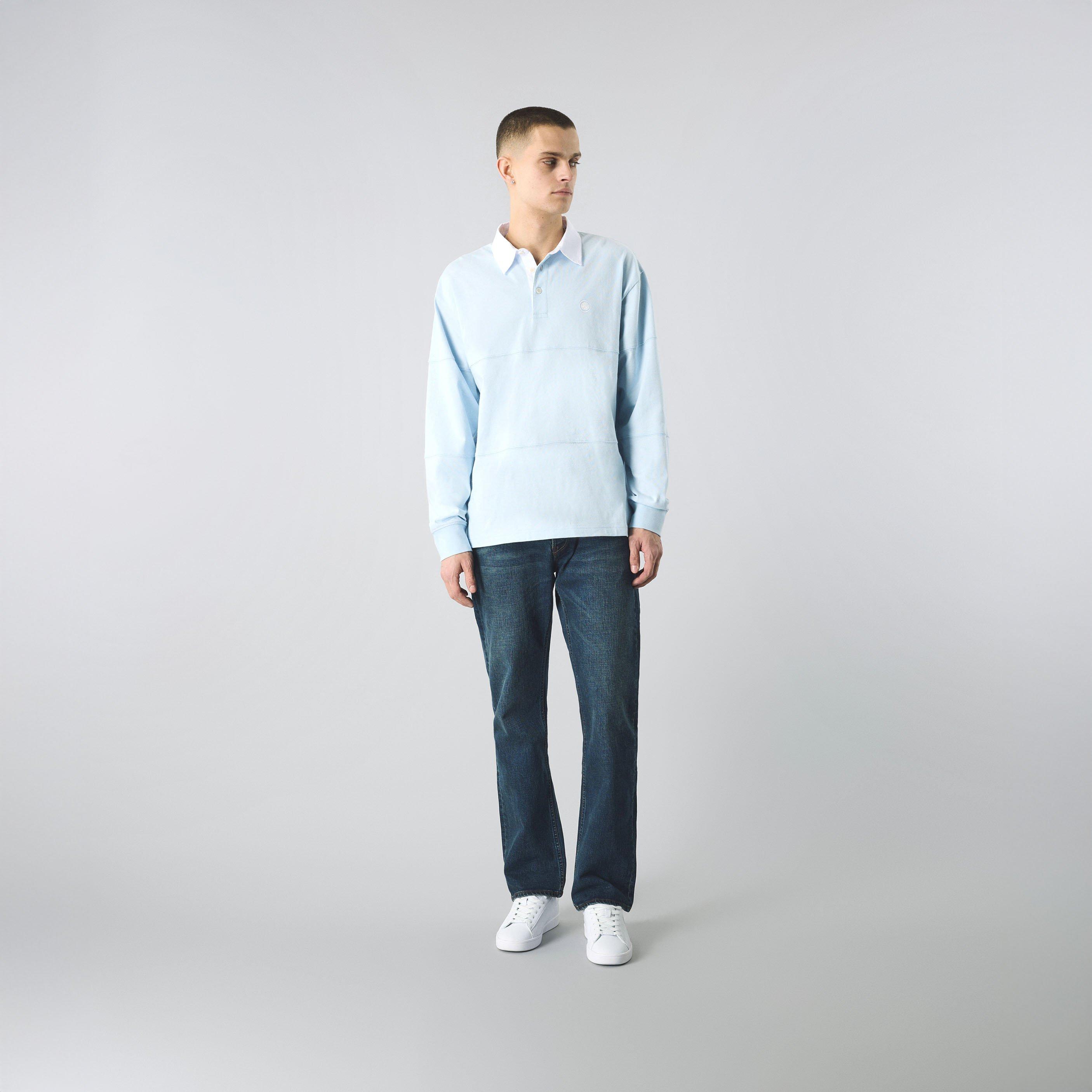 Azul claro - Pretty Green - Men's Islington Rugby Polo Shirt - 2