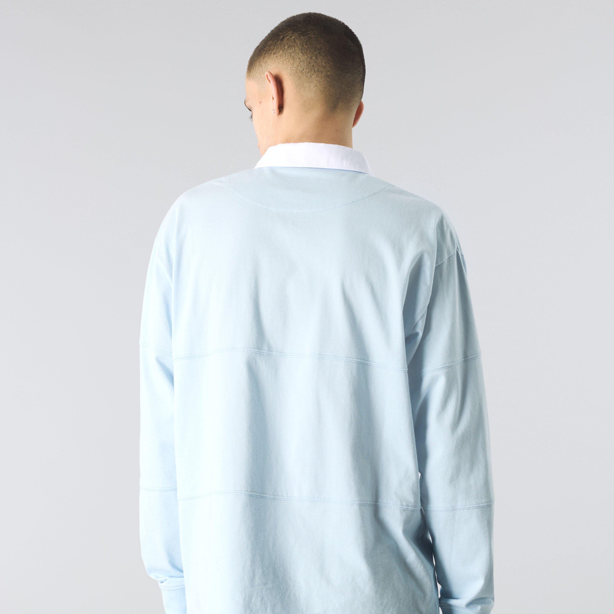 Azul claro - Pretty Green - Men's Islington Rugby Polo Shirt - 4