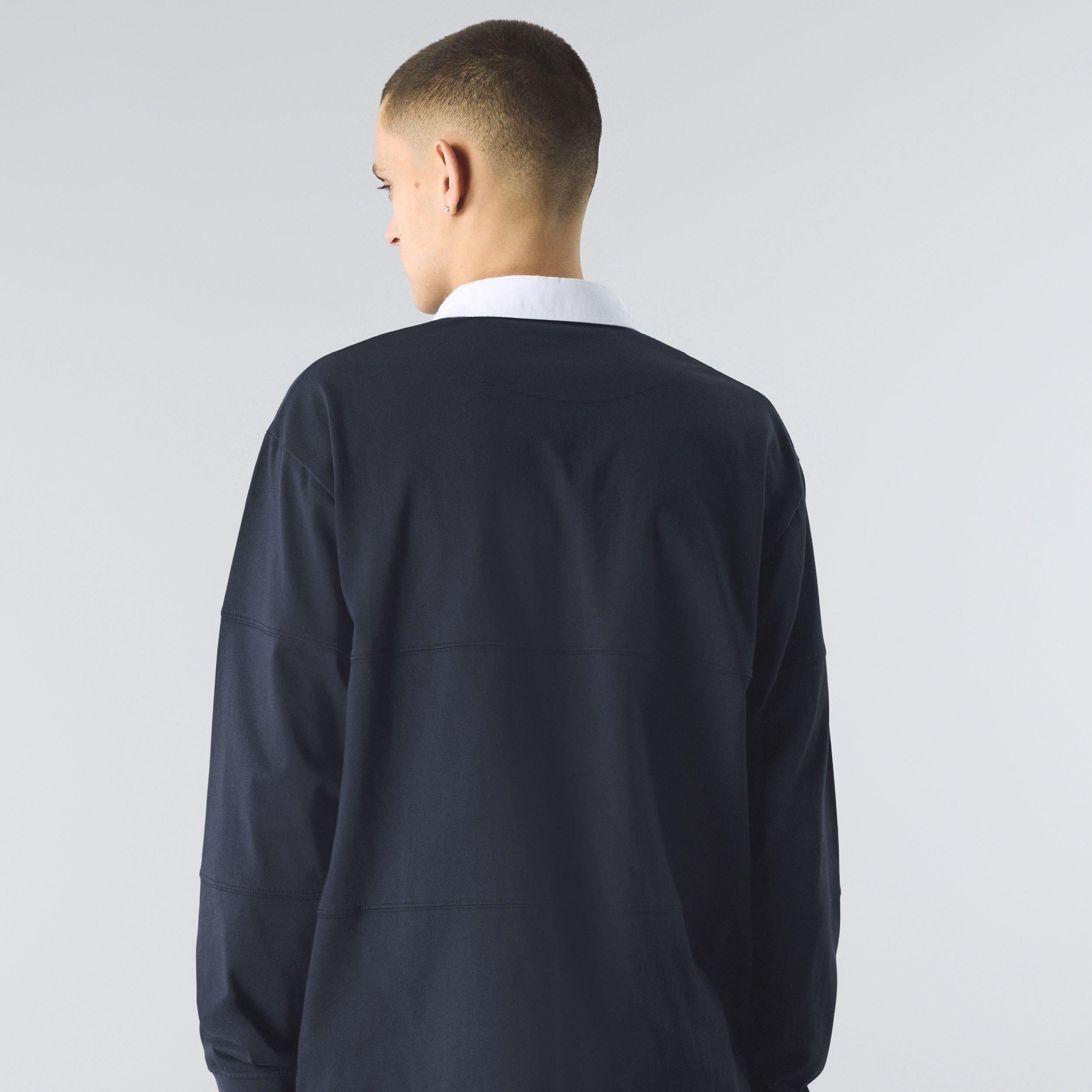 Navy - Pretty Green - Men's Islington Rugby Polo Shirt - 3