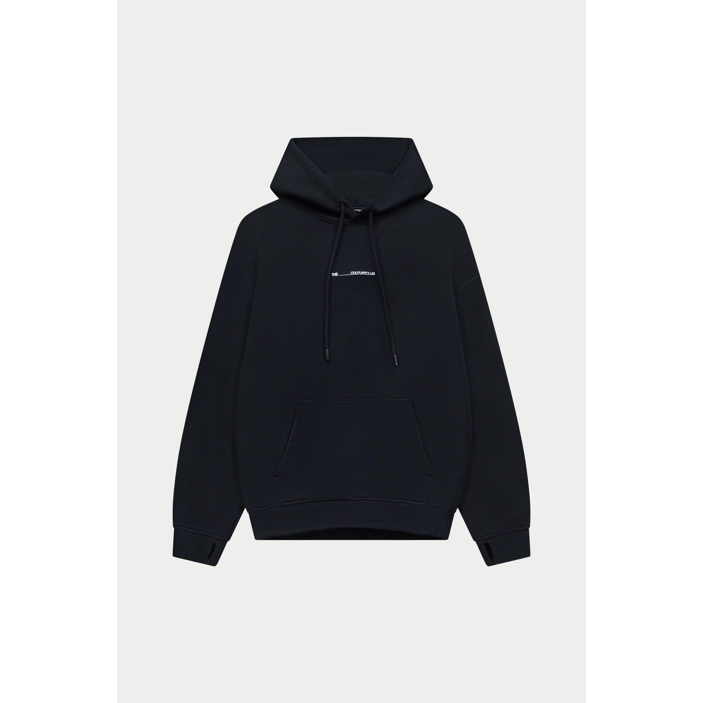 Black - The Couture Club - Men's In Motion Over Head Performance Hoodie - 1