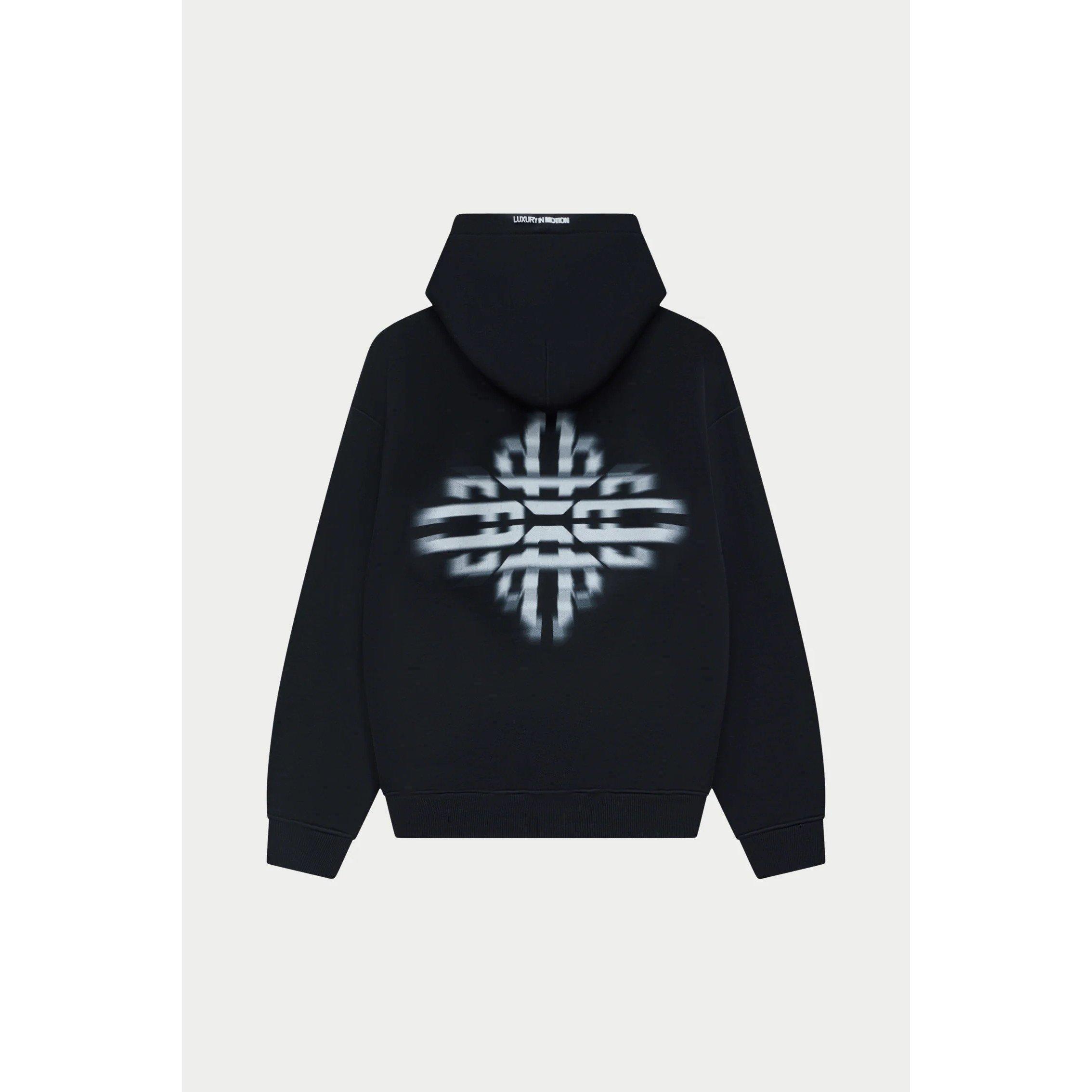 Black - The Couture Club - Men's In Motion Over Head Performance Hoodie - 2