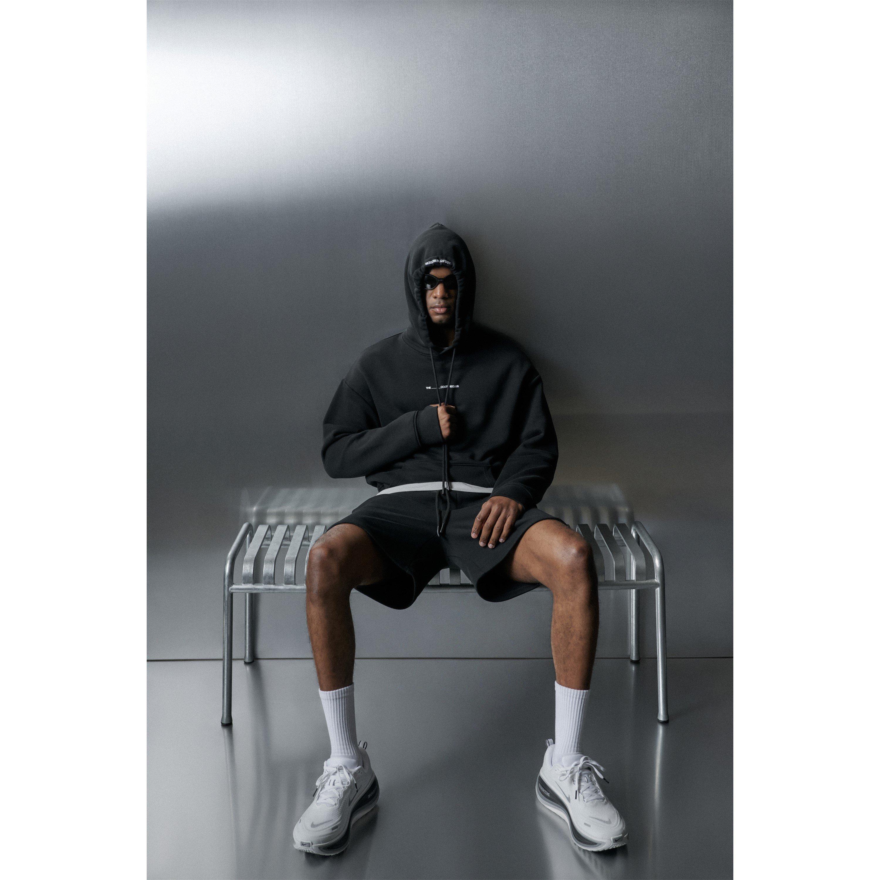 Black - The Couture Club - Men's In Motion Over Head Performance Hoodie - 3