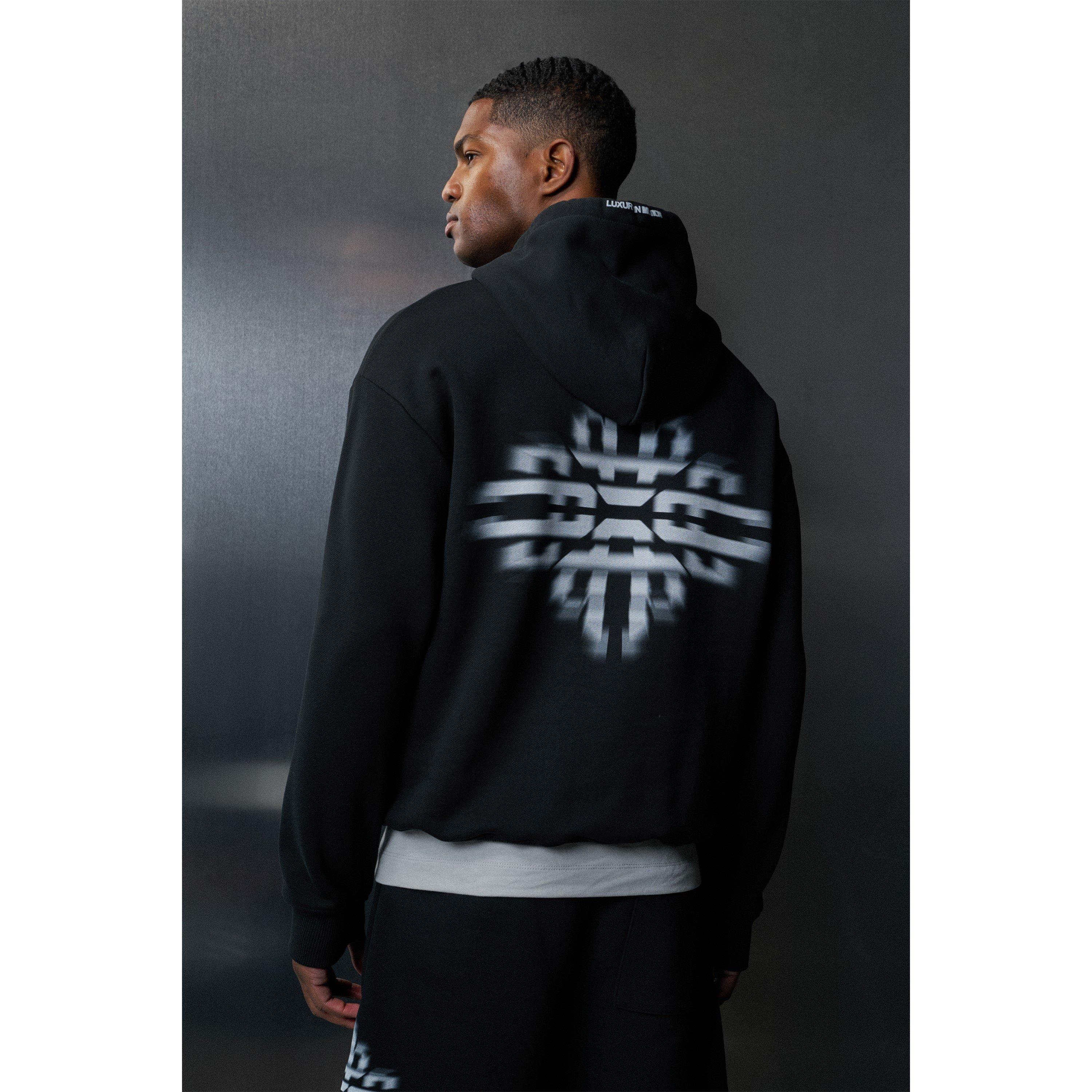 Black - The Couture Club - Men's In Motion Over Head Performance Hoodie - 4