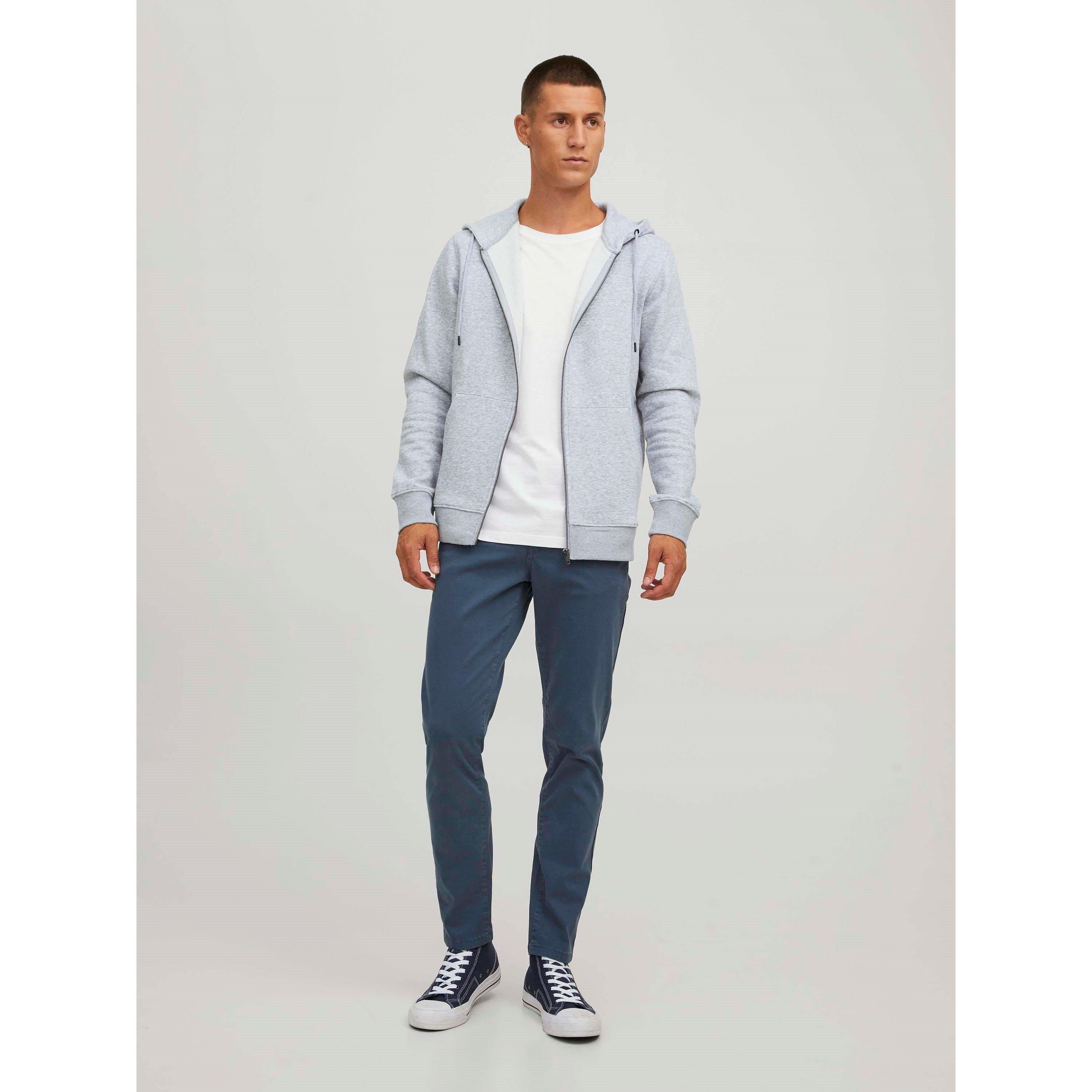 Grigio Melange Chiaro - Jack and Jones - Jack Bradley Sweat Z Sn63 - 3