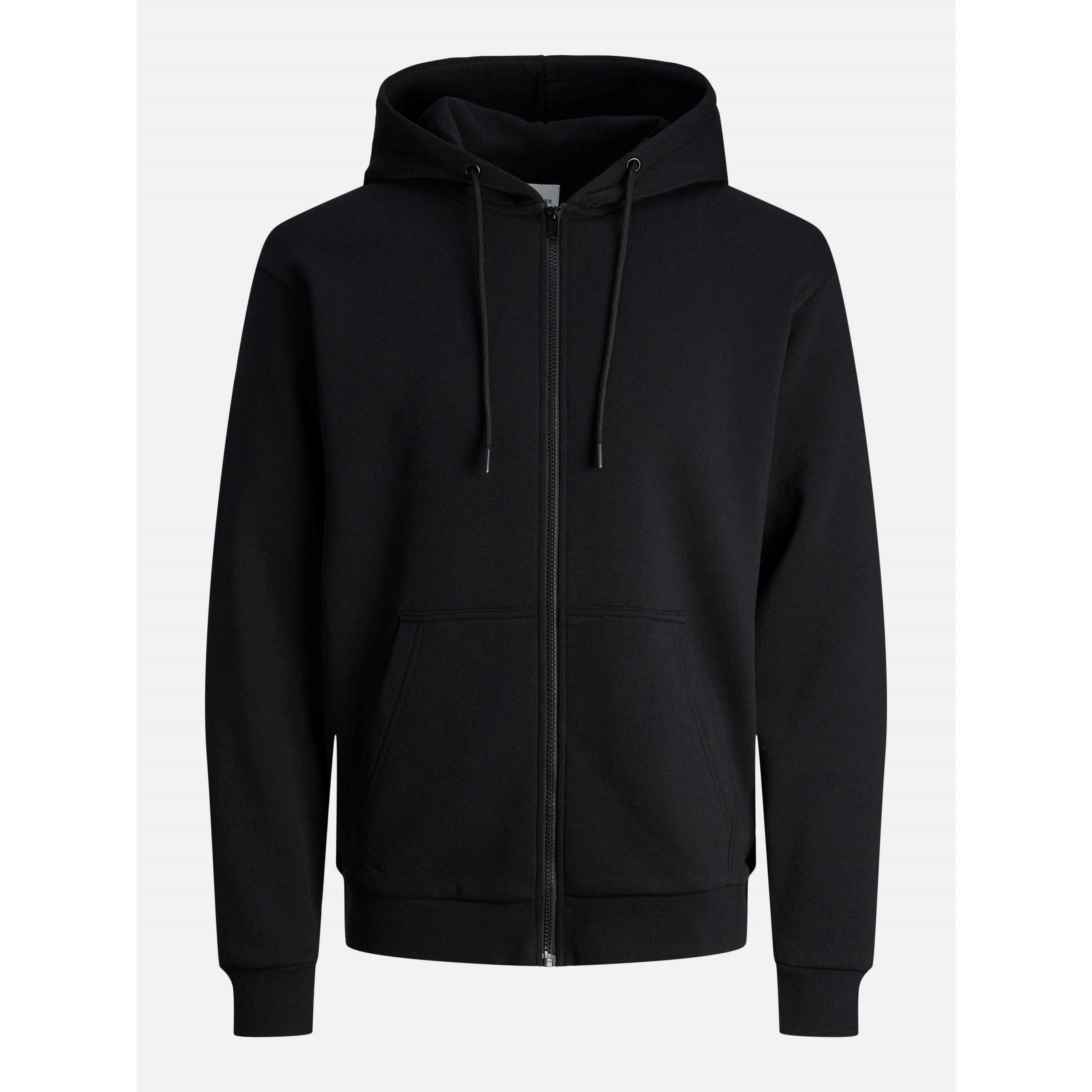 Jack And Jones Men's Bradley Zip Hoodie - Black - L