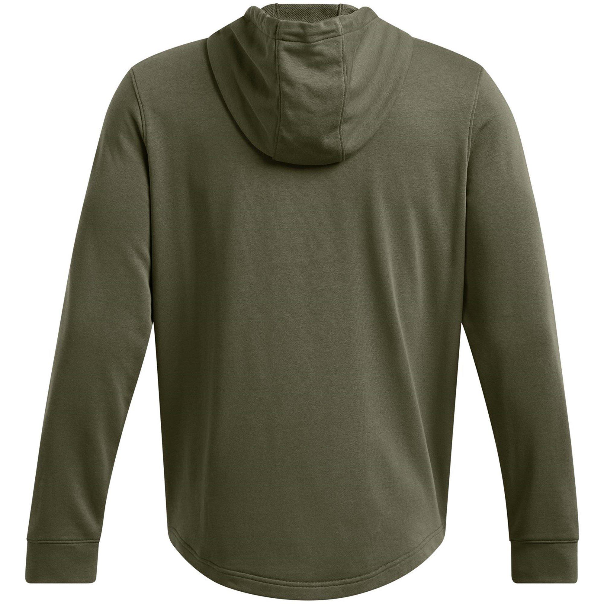 M.Green/White - Under Armour - Rival Terry Hoodie - 4