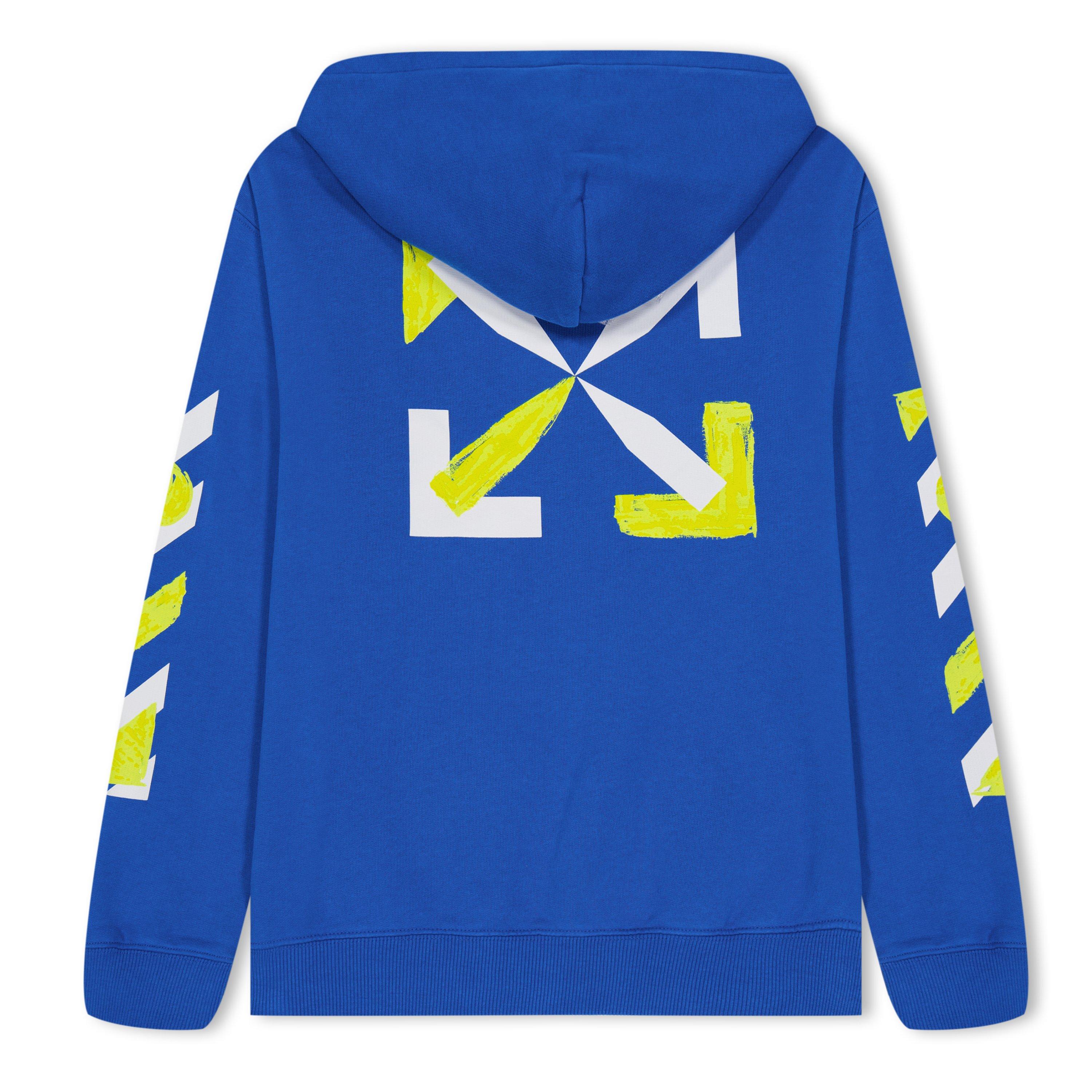 Blue/Yellow - Off White - Kids Shape Hoodie for Juniors - 2