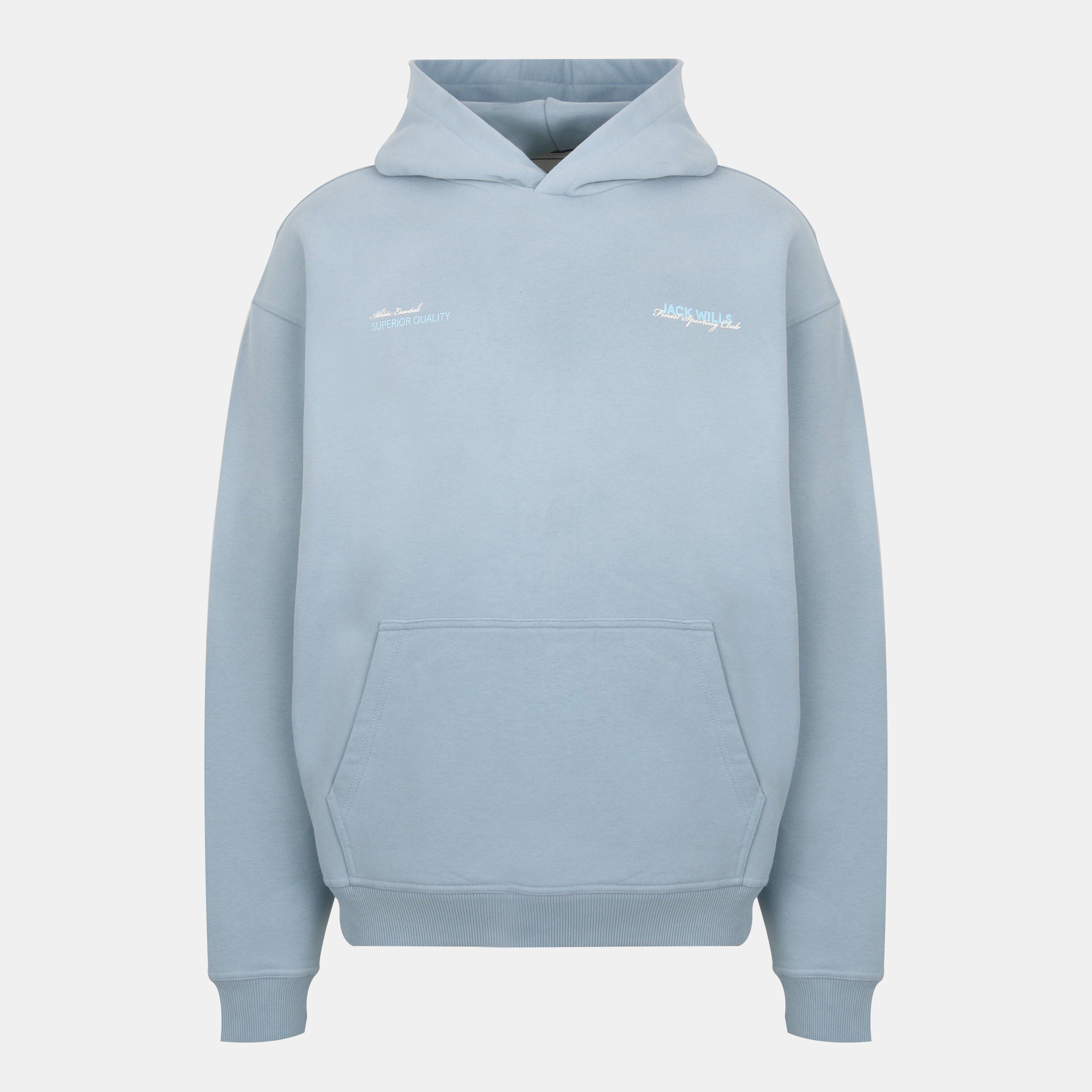Jack Wills Men's Jw Established Hoodie - Storm Cloud - 2XL