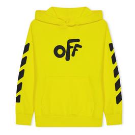 Off White Rounded Hoodie Juniors